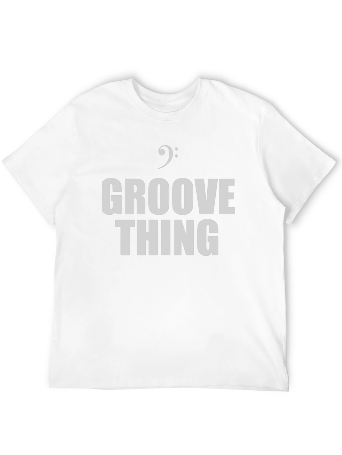 Black Groove Thing T-Shirt - Bass Clef Graphic Tee view 12