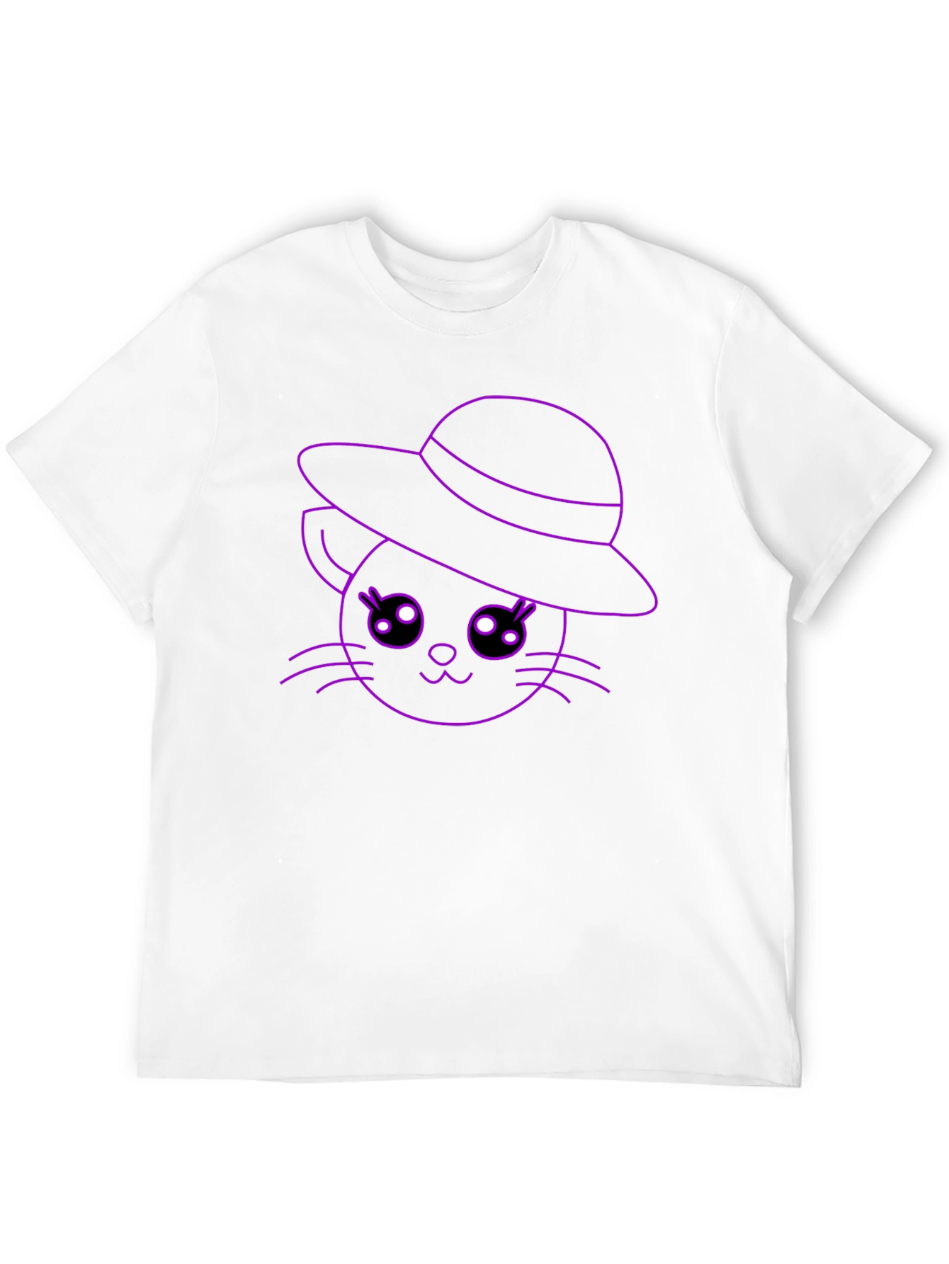 Cute Cat in Hat T-Shirt - Unisex Style - 12