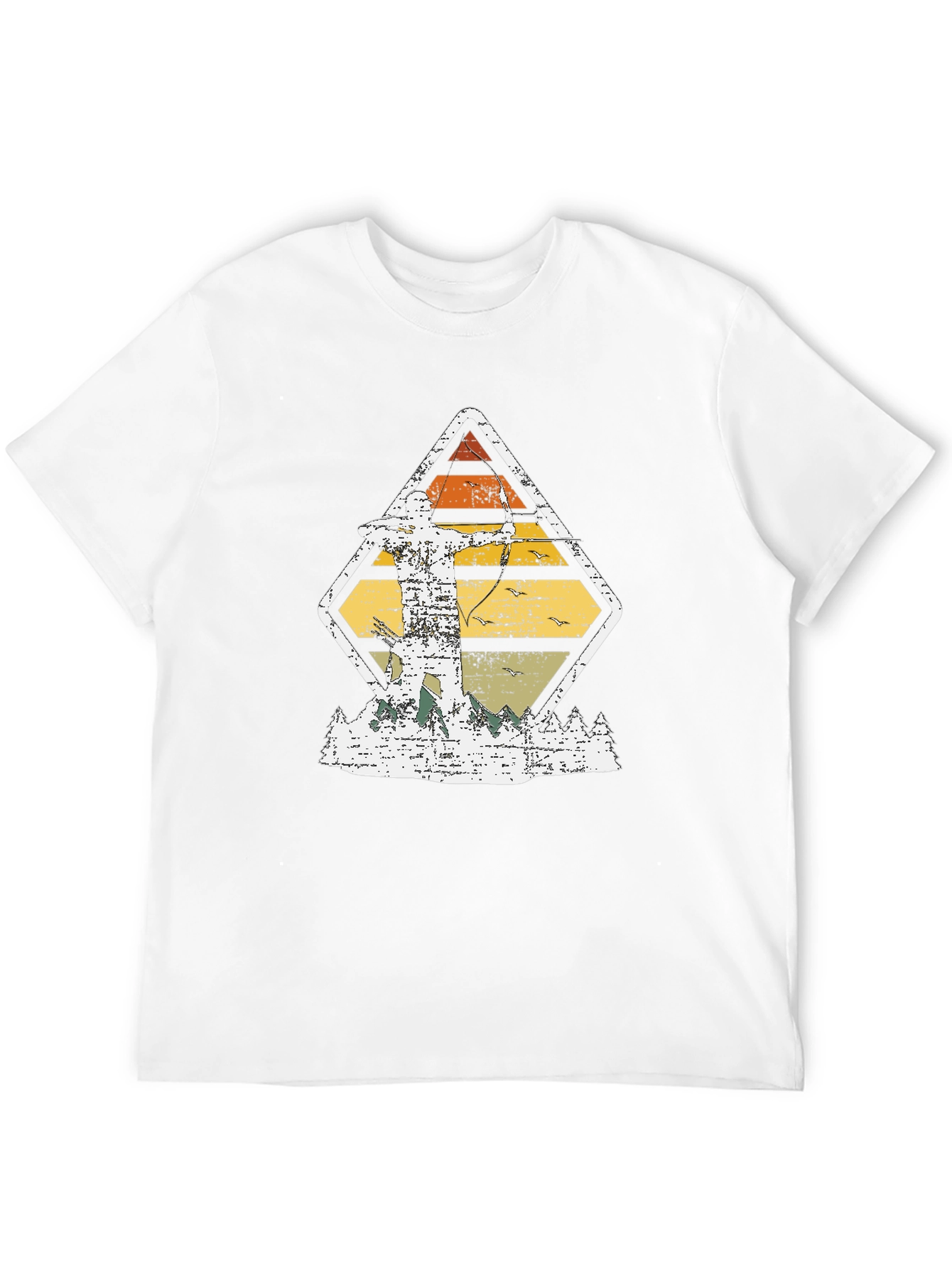 Black Archery Sunset Graphic Tee - Vintage Style view 12