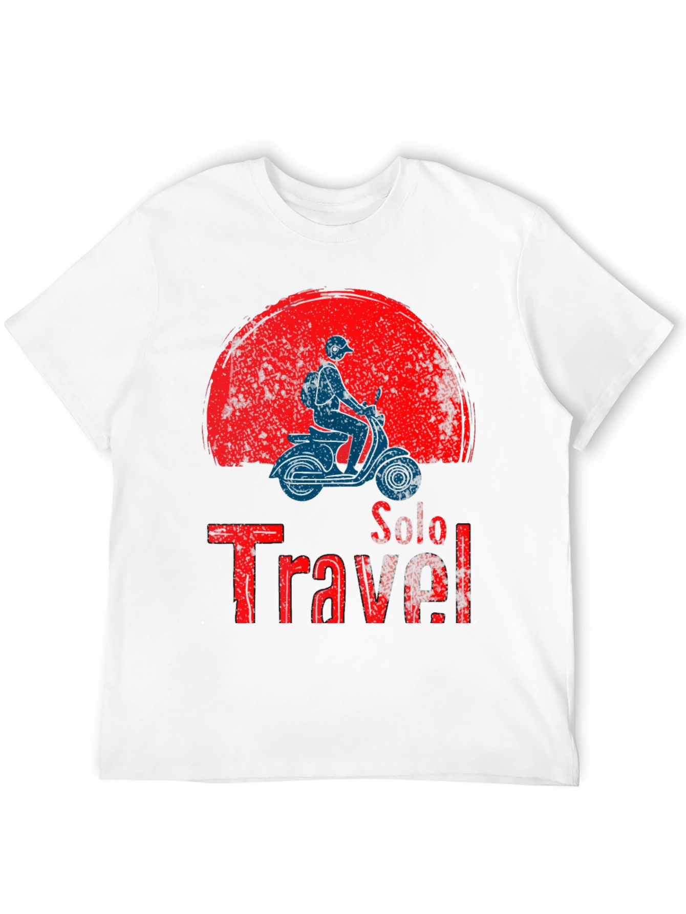 Solo Travel Graphic T-Shirt - Scooter Design - 12