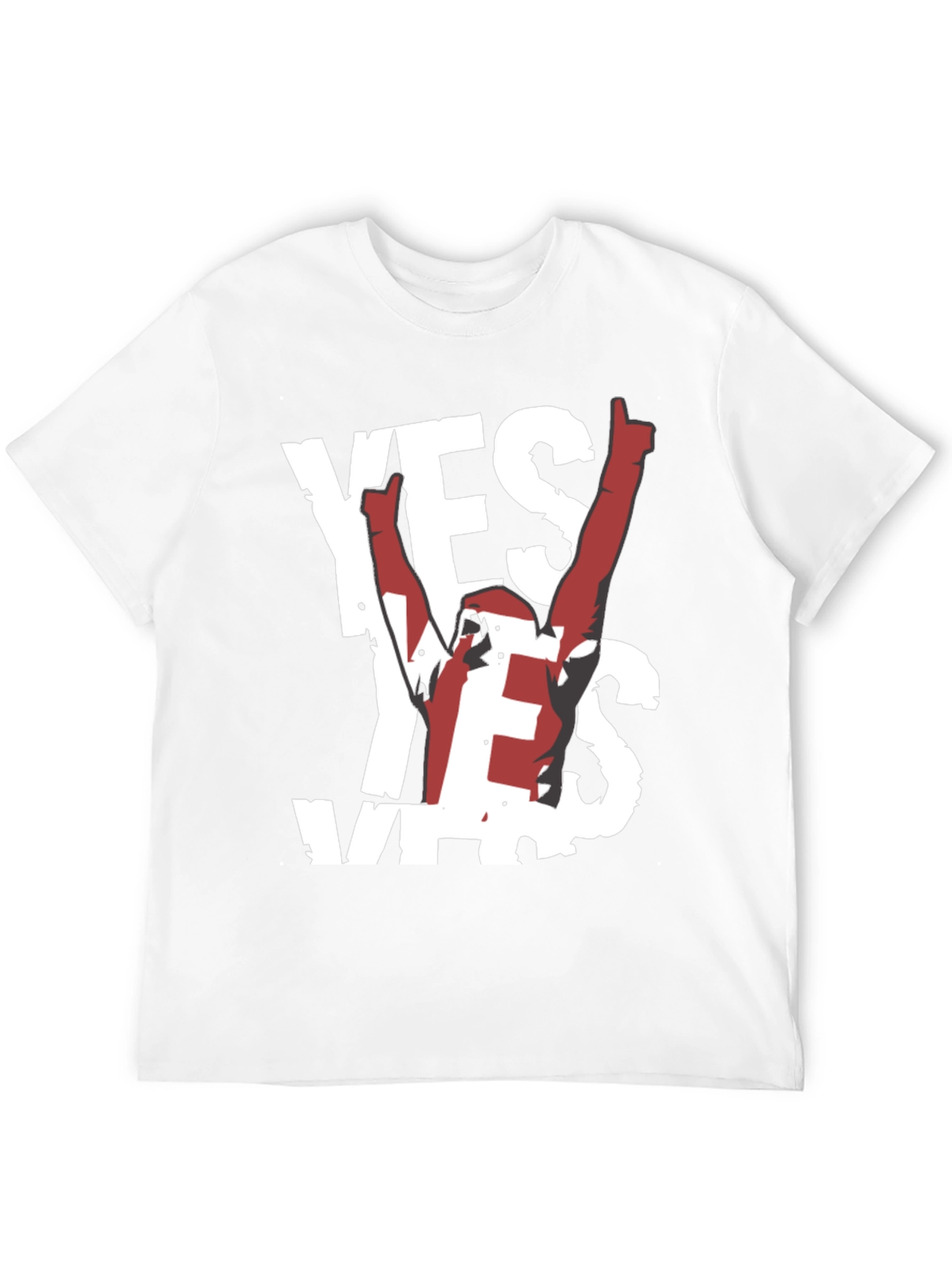 Black Yes! Graphic Tee - Soft Black Cotton Shirt view 12