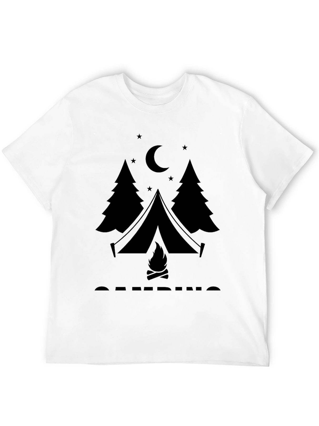 Black Camping Graphic Tee - Adventure Awaits! view 12