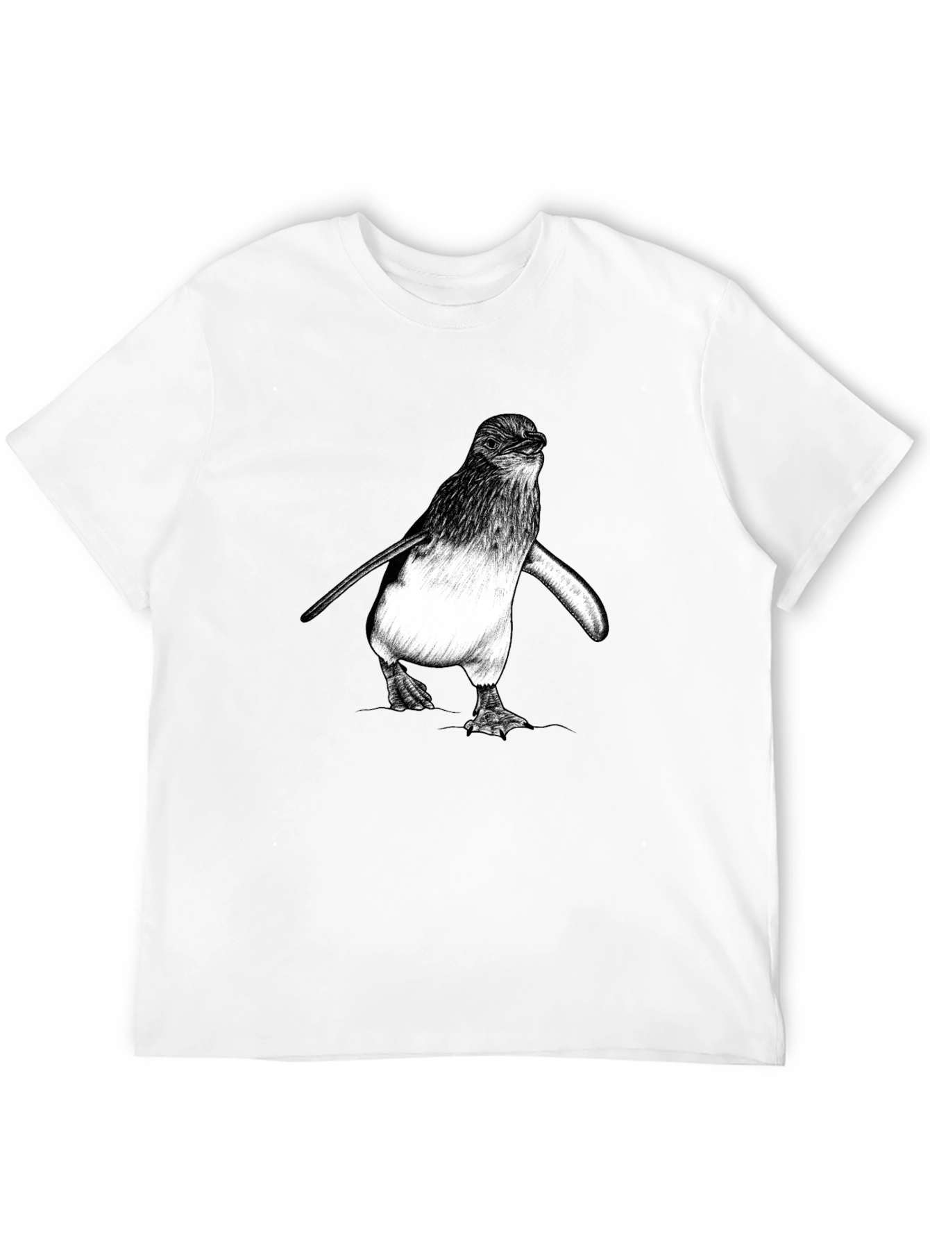 Black Penguin Graphic Tee - Black Cotton Comfort view 12