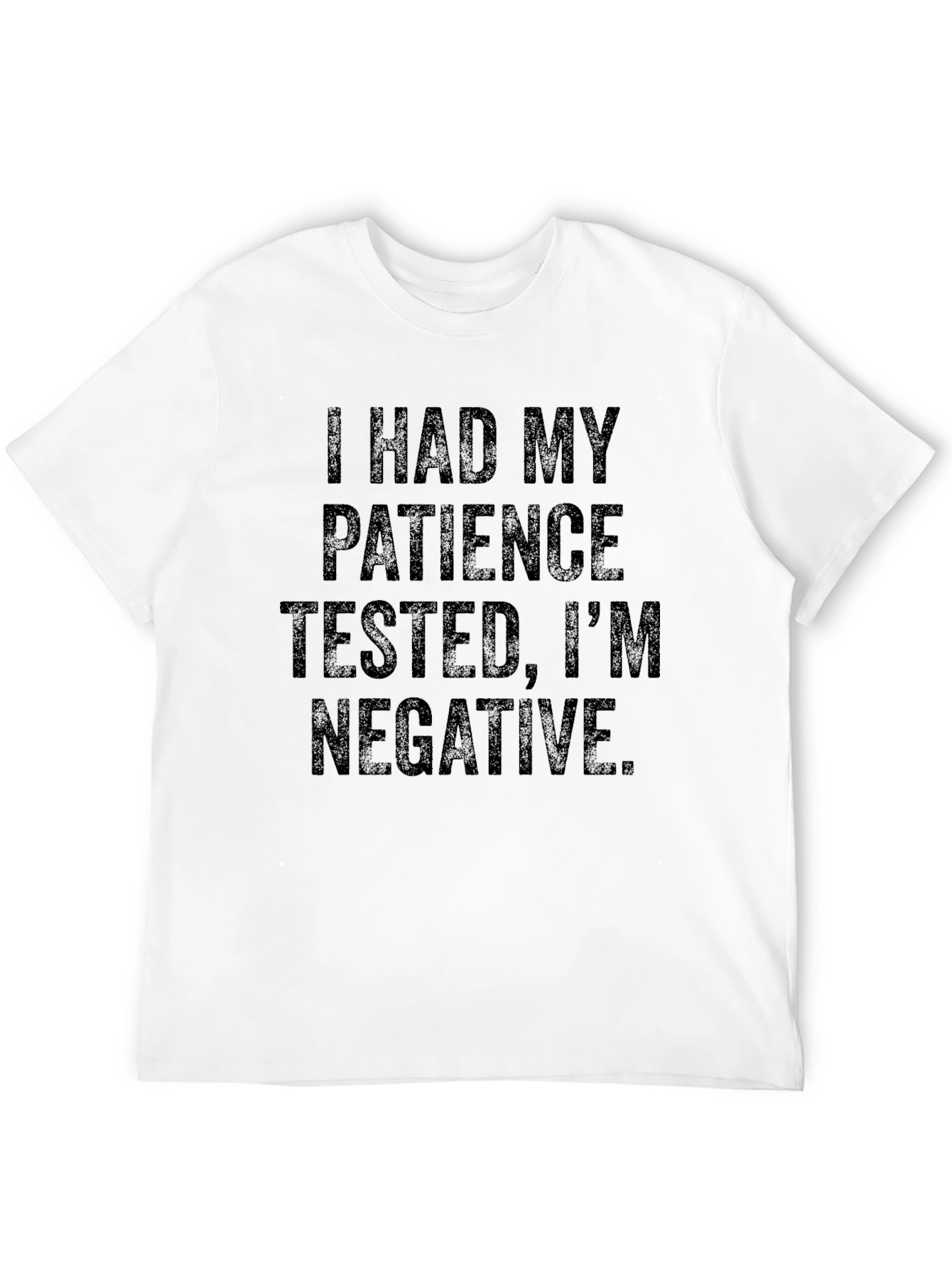 Black Funny 'Patience Tested' Graphic Tee view 12