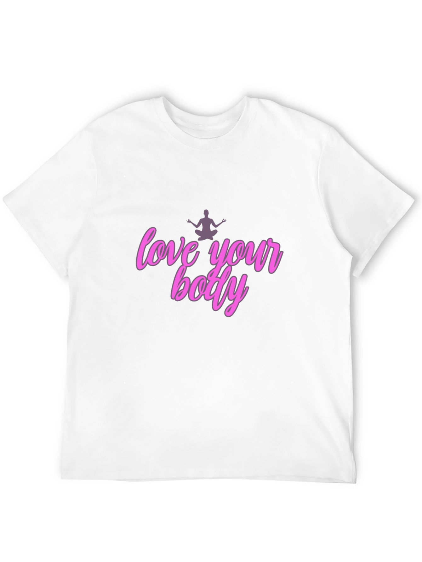 Black Love Your Body T-Shirt - Black Unisex view 12