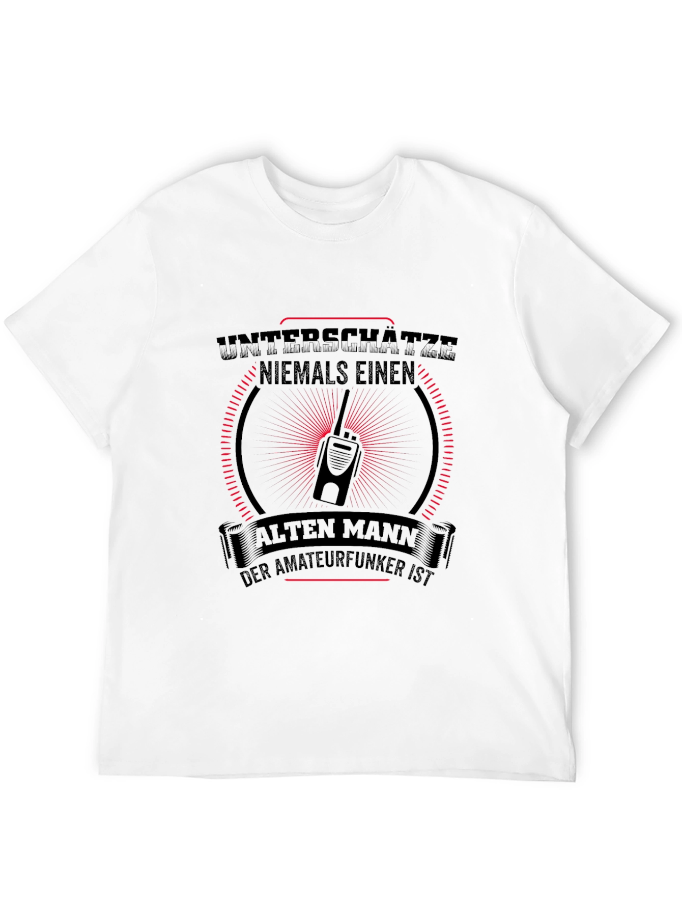 Black Never Underestimate Amateur Radio T-Shirt view 12