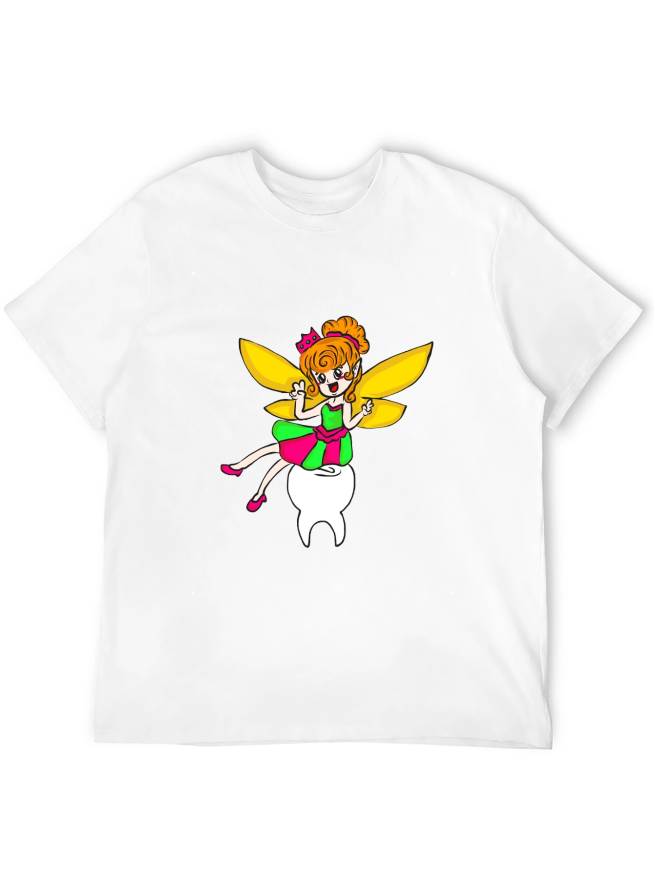 Black Tooth Fairy Graphic Tee - Unisex Black T-Shirt view 12