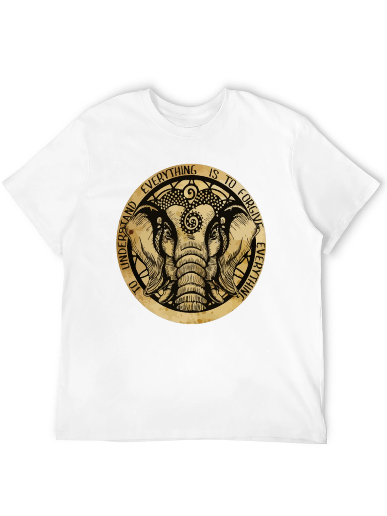 Black Elephant Forgiveness Graphic T-Shirt view 12