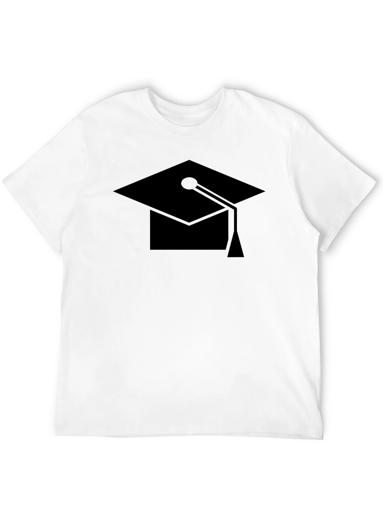 Black Graduation Cap Black T-Shirt view 12