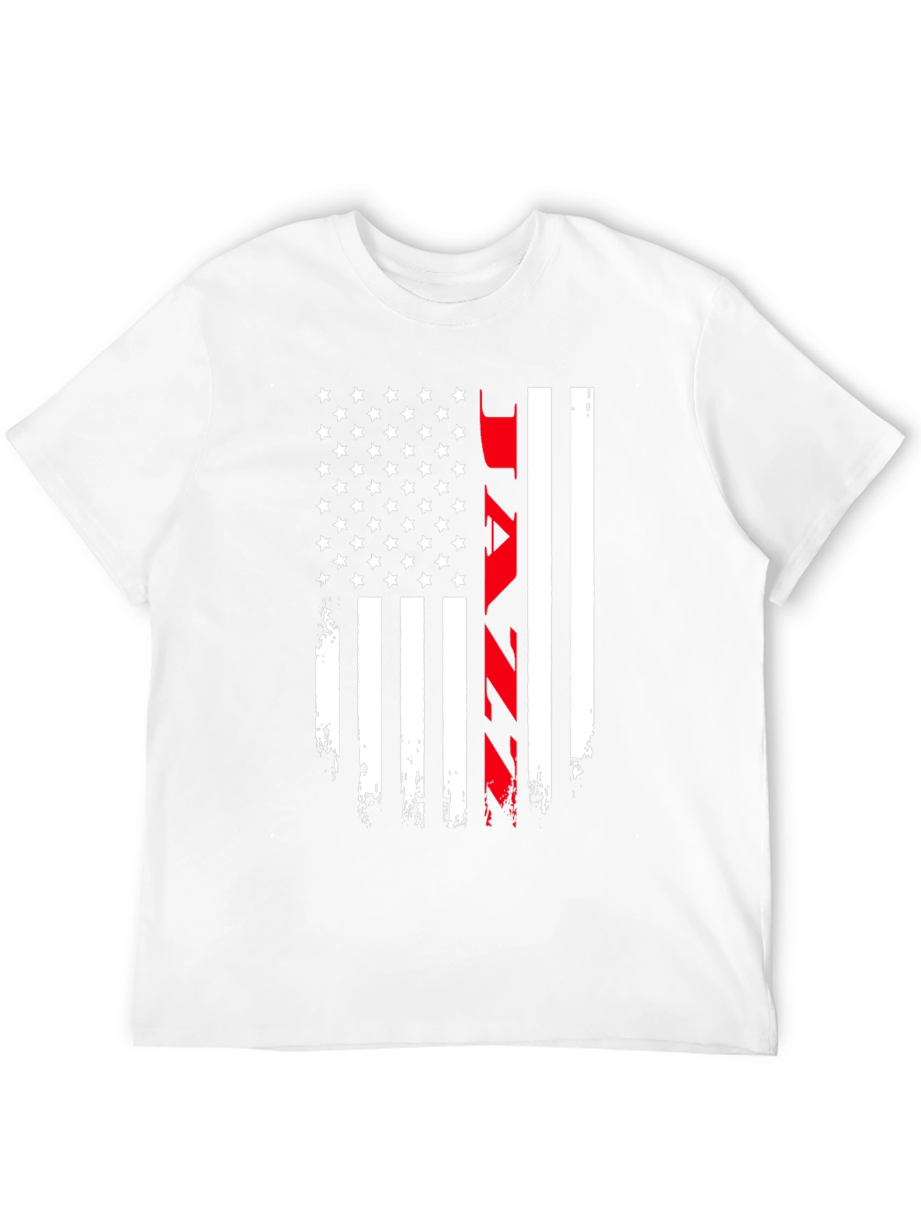 Black Distressed American Flag JAZZ Graphic Tee view 12