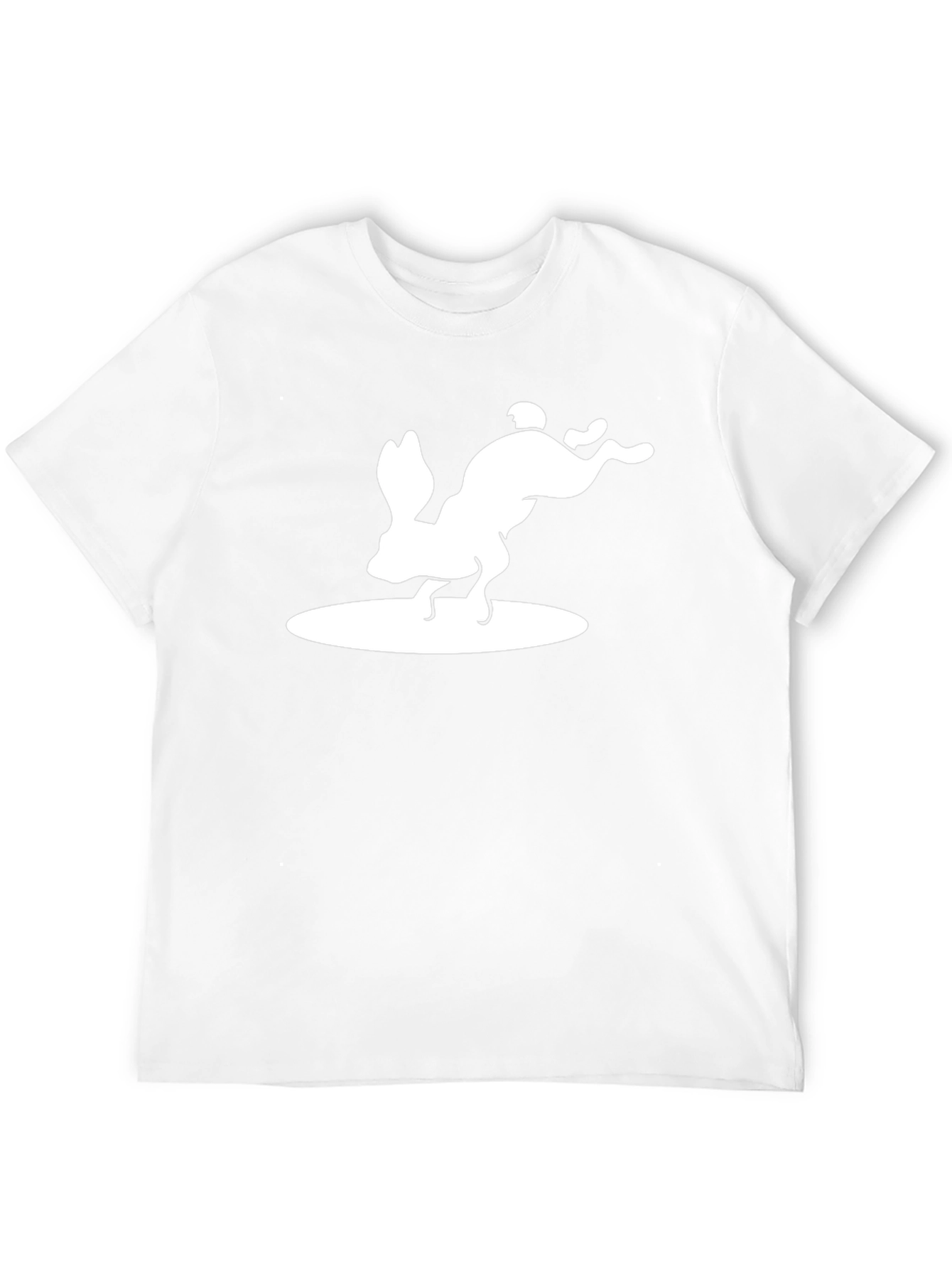 Black Surfing Rabbit Graphic Tee - Unisex Black T-Shirt view 12