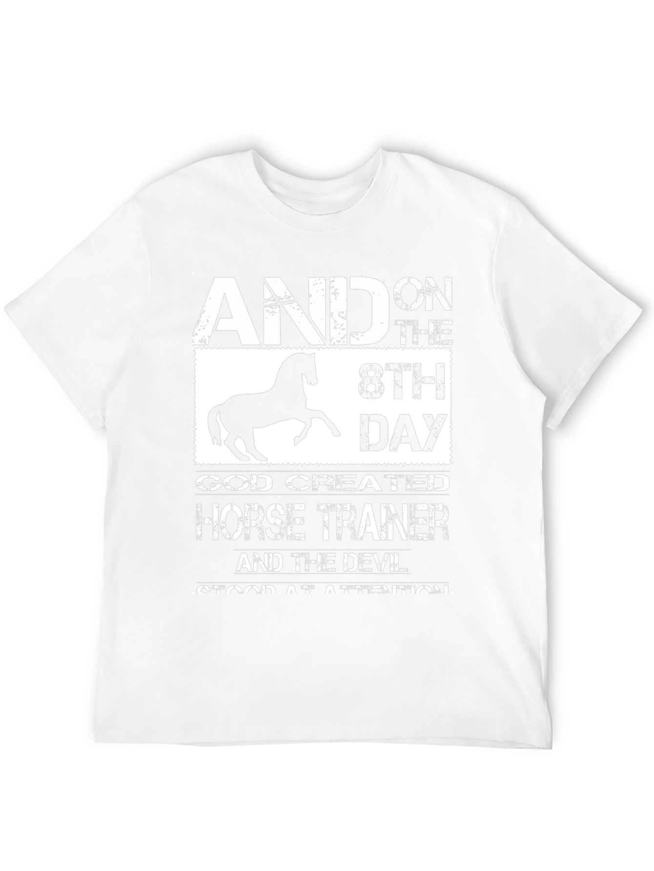 Black Horse Trainer T-Shirt - And On The 8th Day view 12