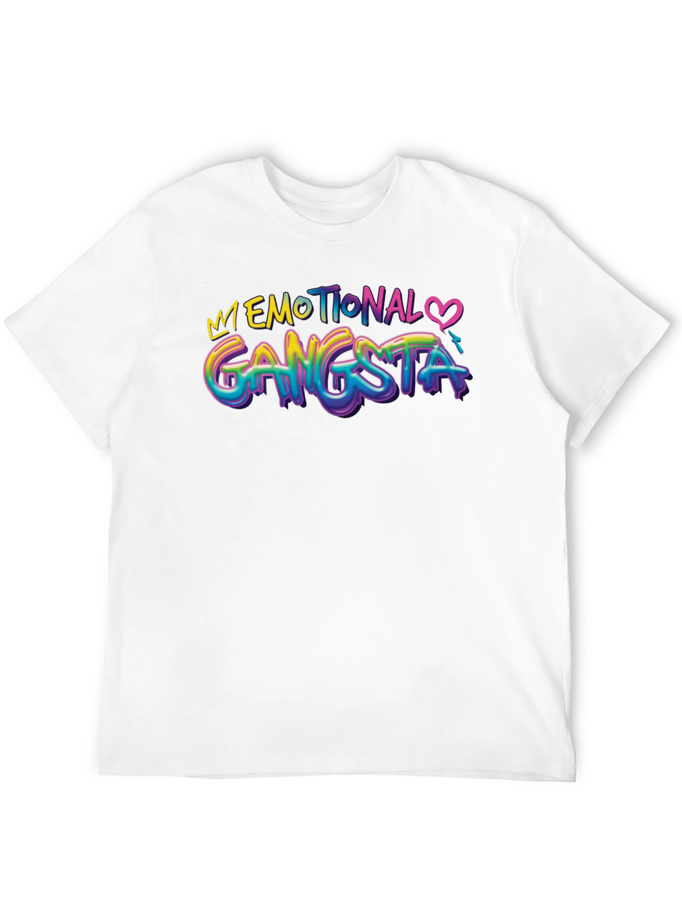 Black Emotional Gangsta Black Graphic Tee view 12