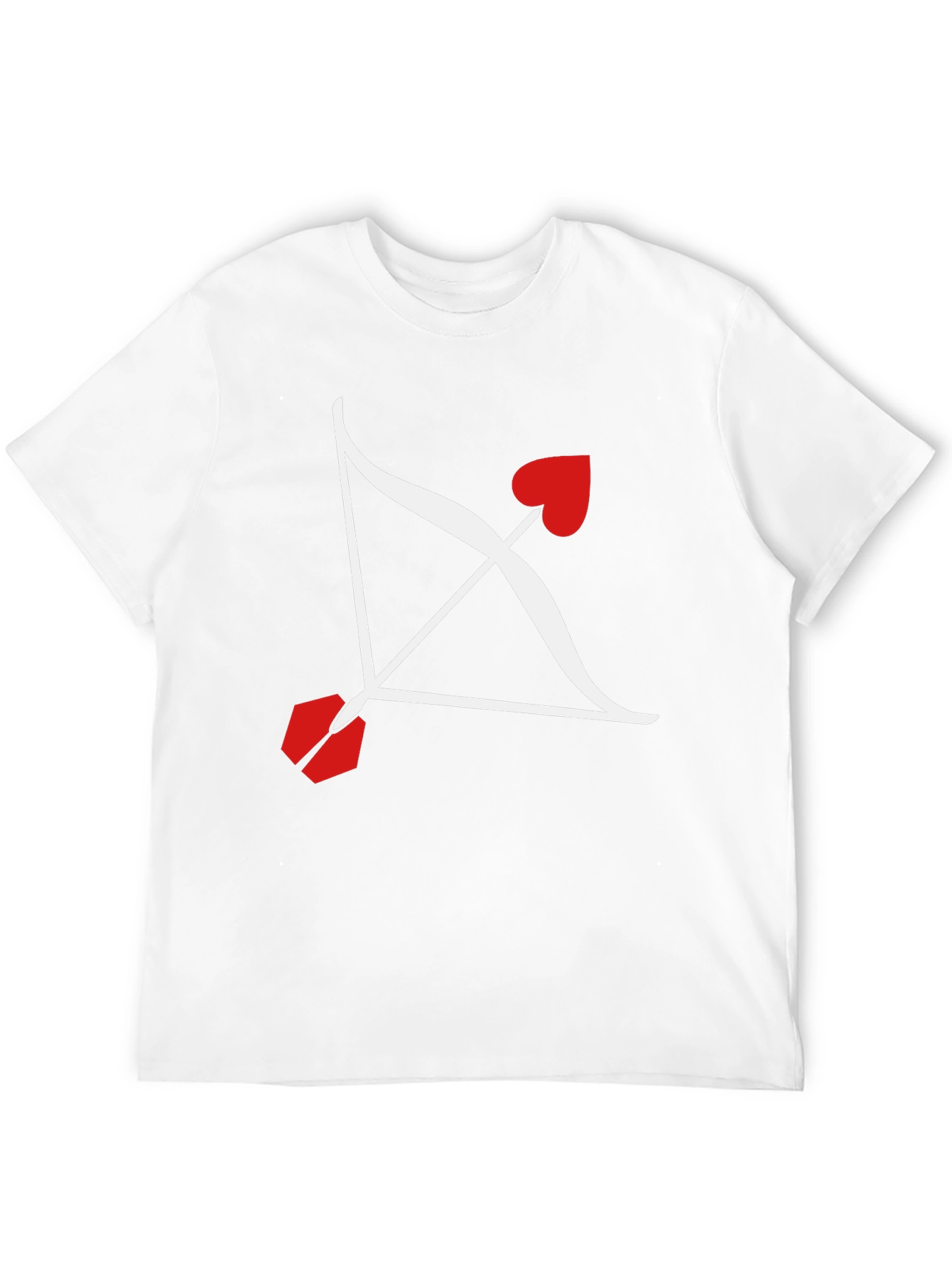Black Cupid's Arrow Graphic Tee - Valentine's Day Black Shirt view 12