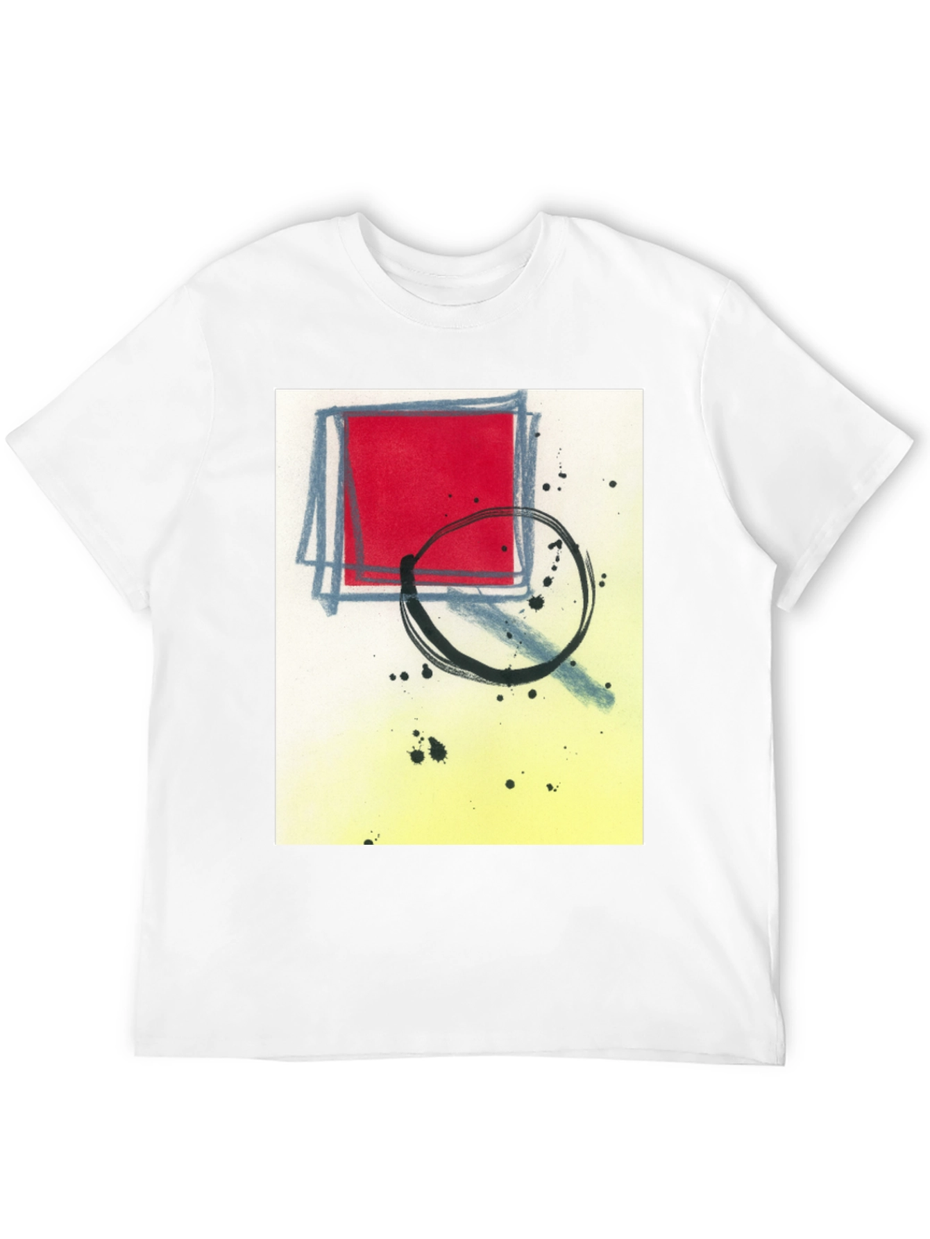 Black Abstract Graphic T-Shirt - Modern Art Tee view 12