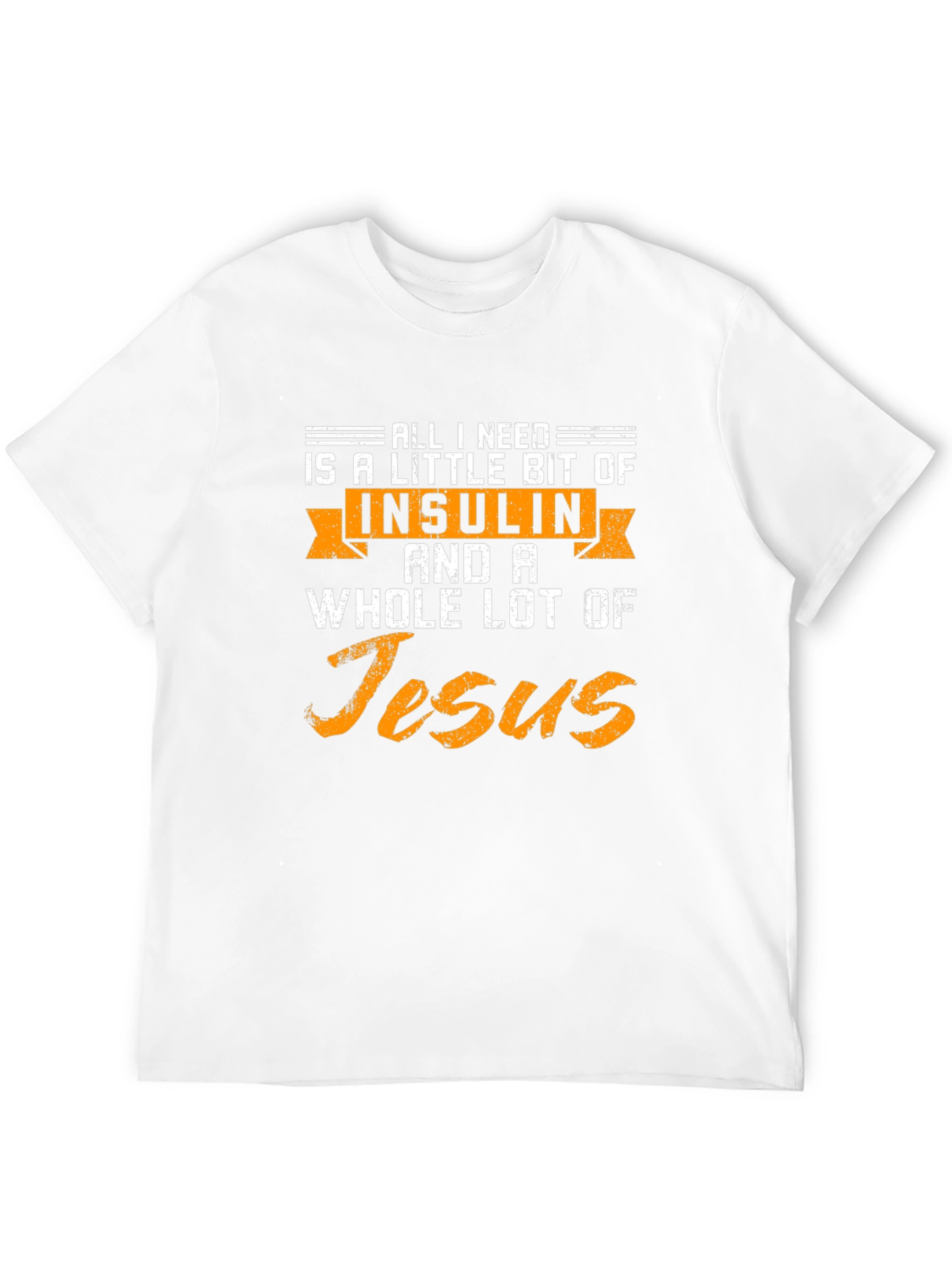Black Insulin and Jesus T-Shirt Diabetes Awareness view 12
