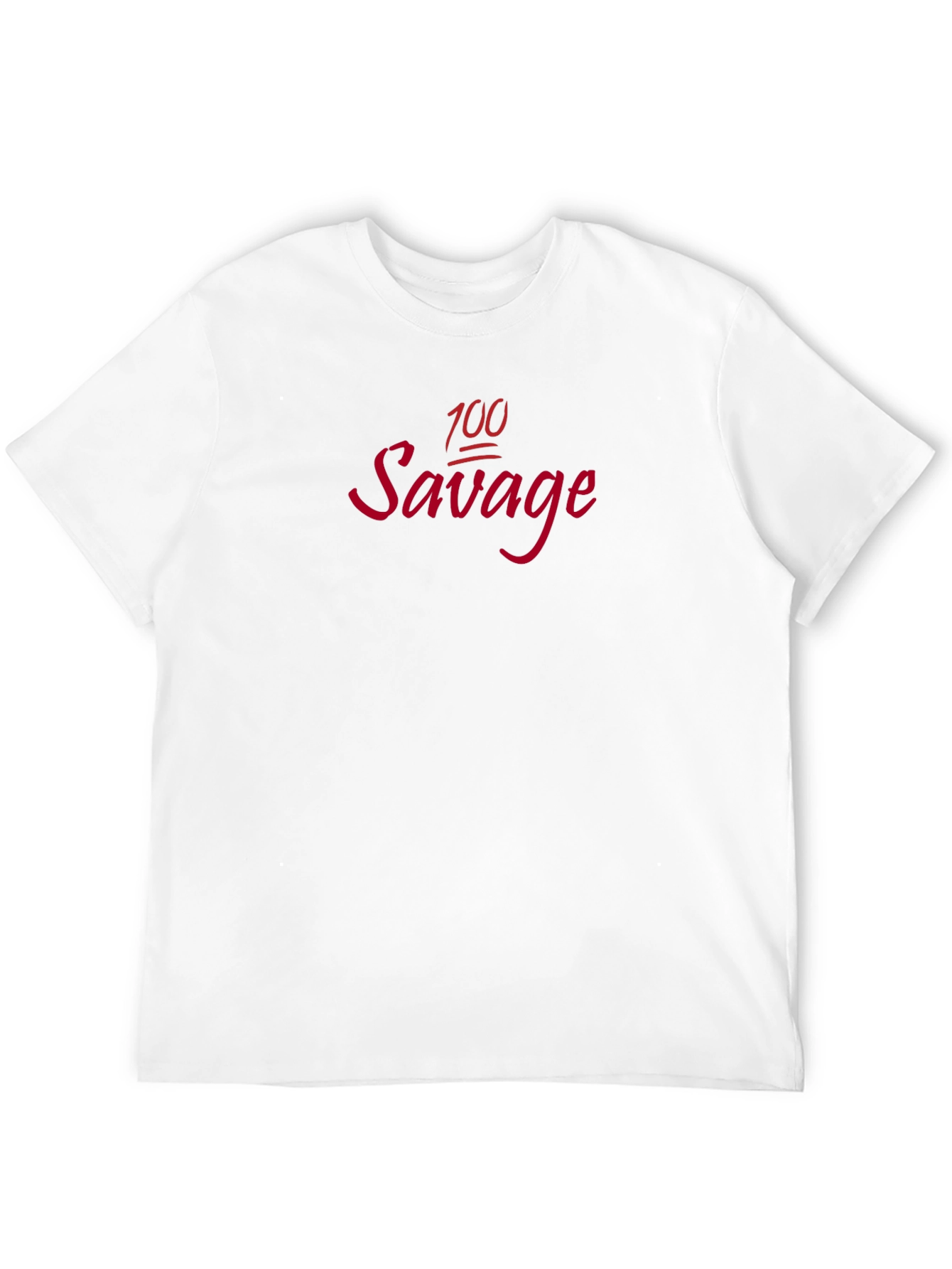 Black 100 Savage Graphic Tee - Trendy Statement Shirt view 12