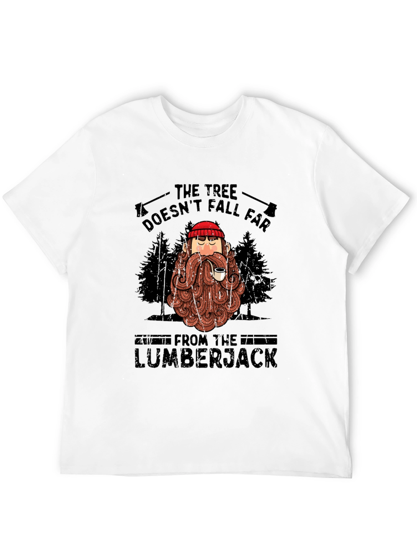 Black The Tree Doesn't Fall Far T-Shirt view 12