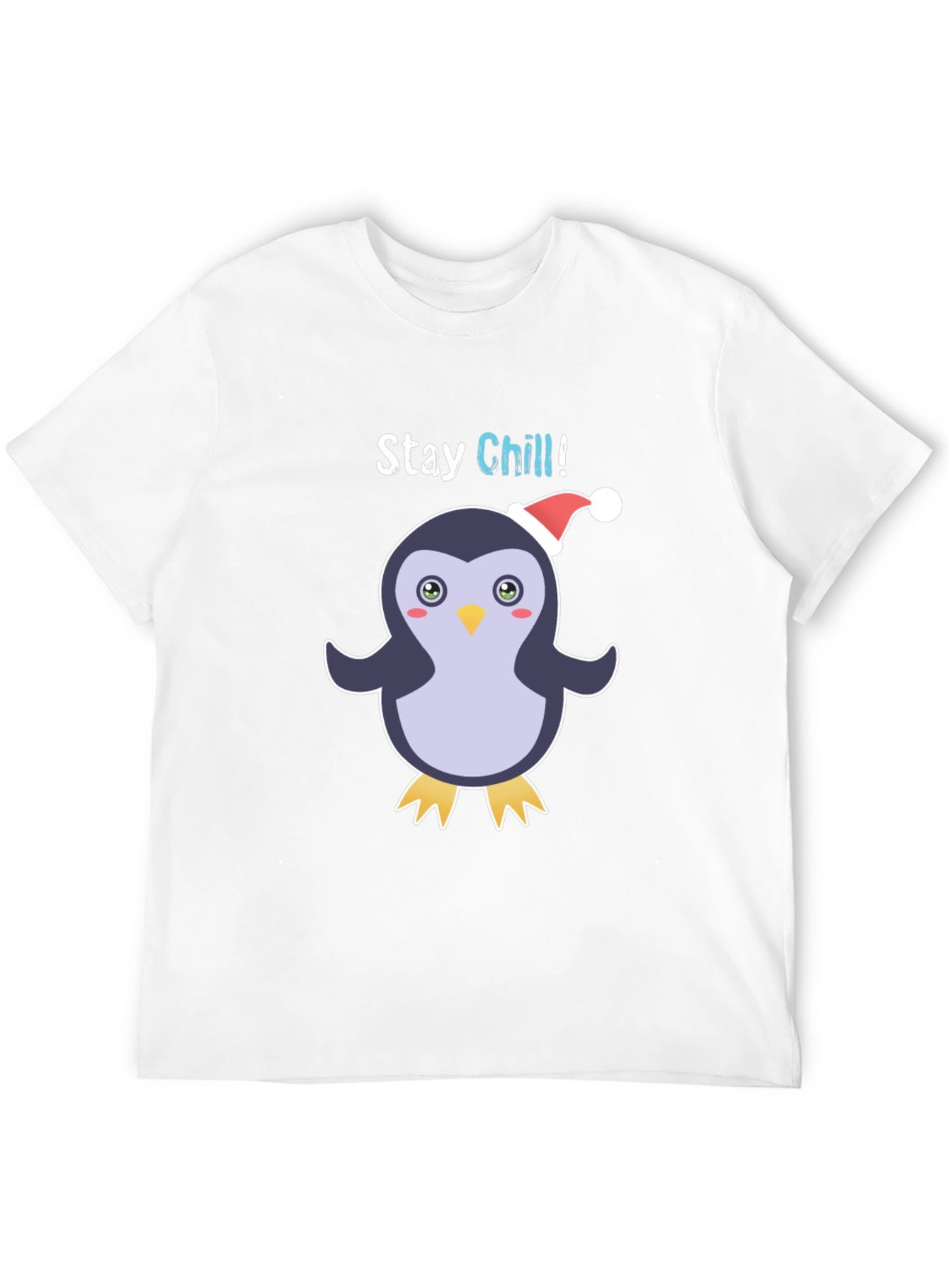 Black Stay Chill Penguin Holiday T-Shirt view 12