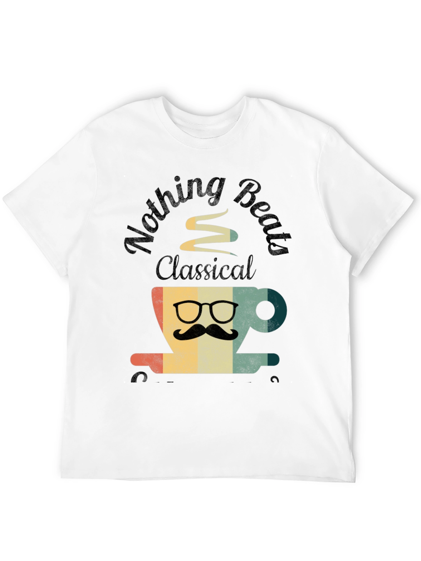 Black Nothing Beats Classical Coffee T-Shirt view 12