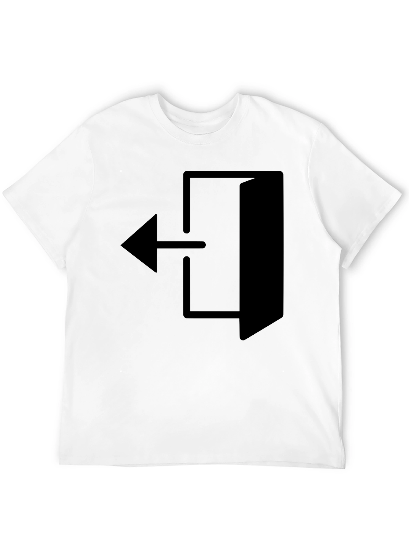Black Exit Arrow Graphic Black T-Shirt view 12