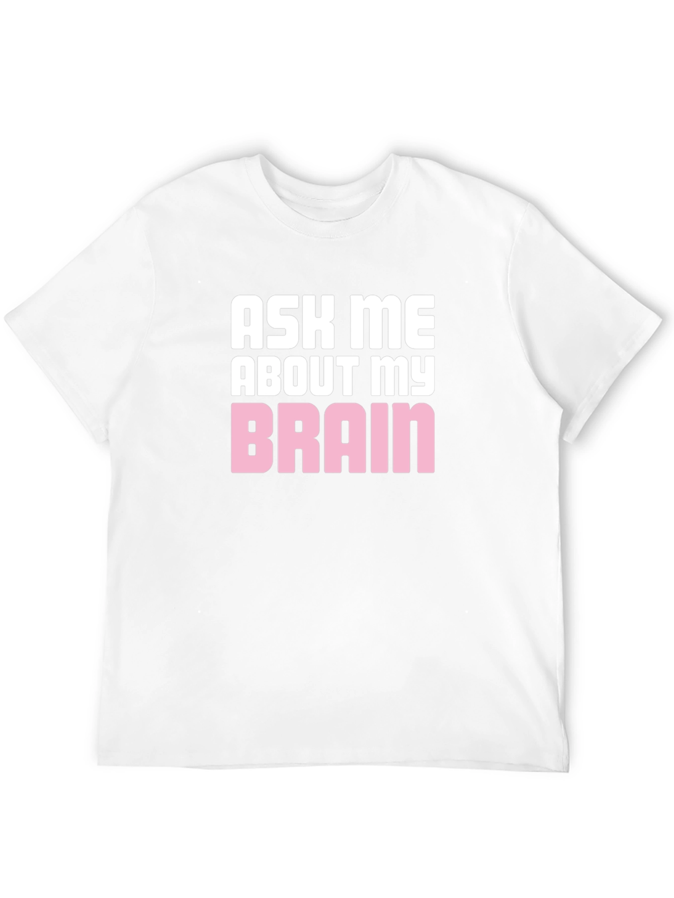 Black Ask Me About My Brain Graphic T-Shirt view 12
