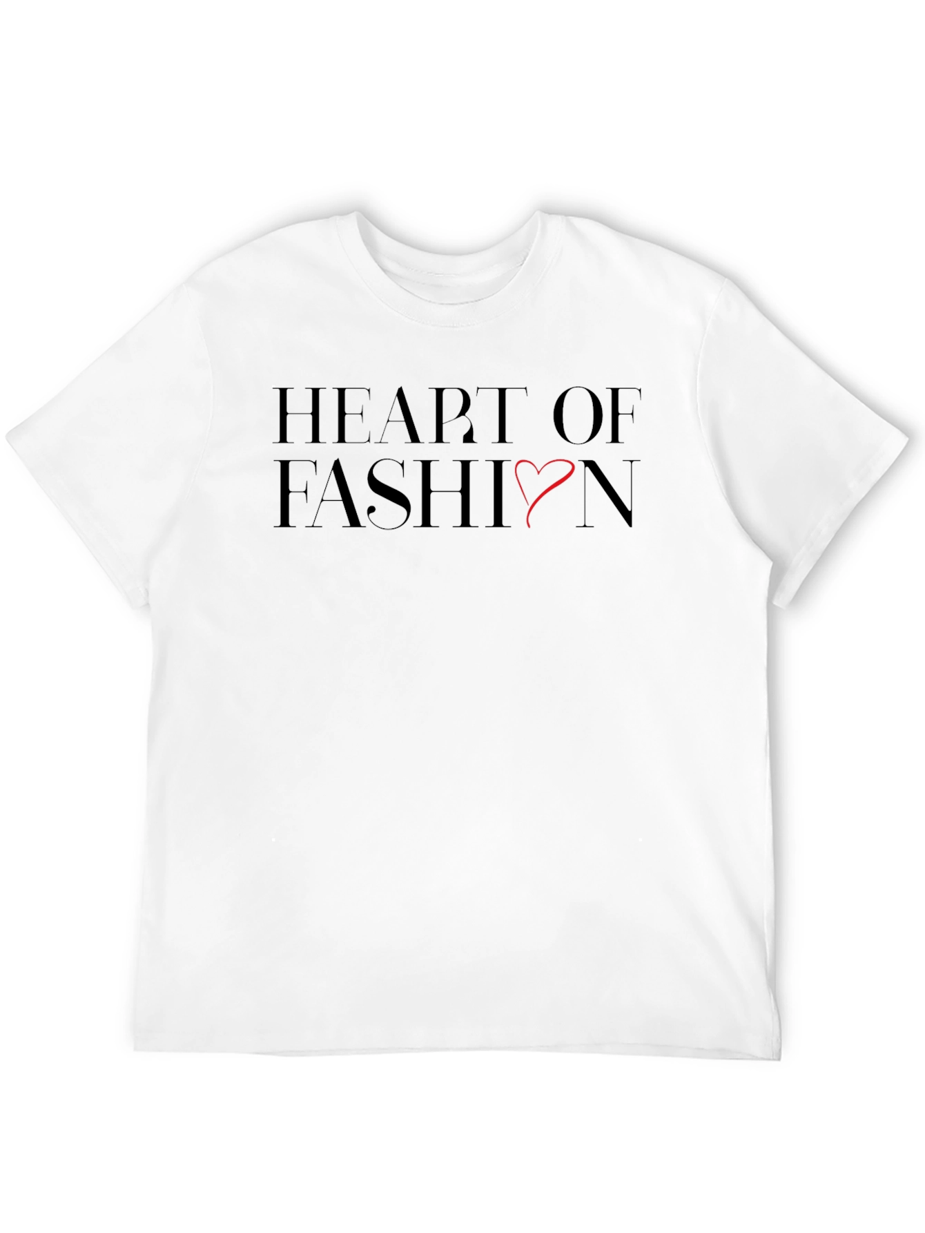 Black Heart of Fashion Graphic Tee - Soft Cotton Blend view 12