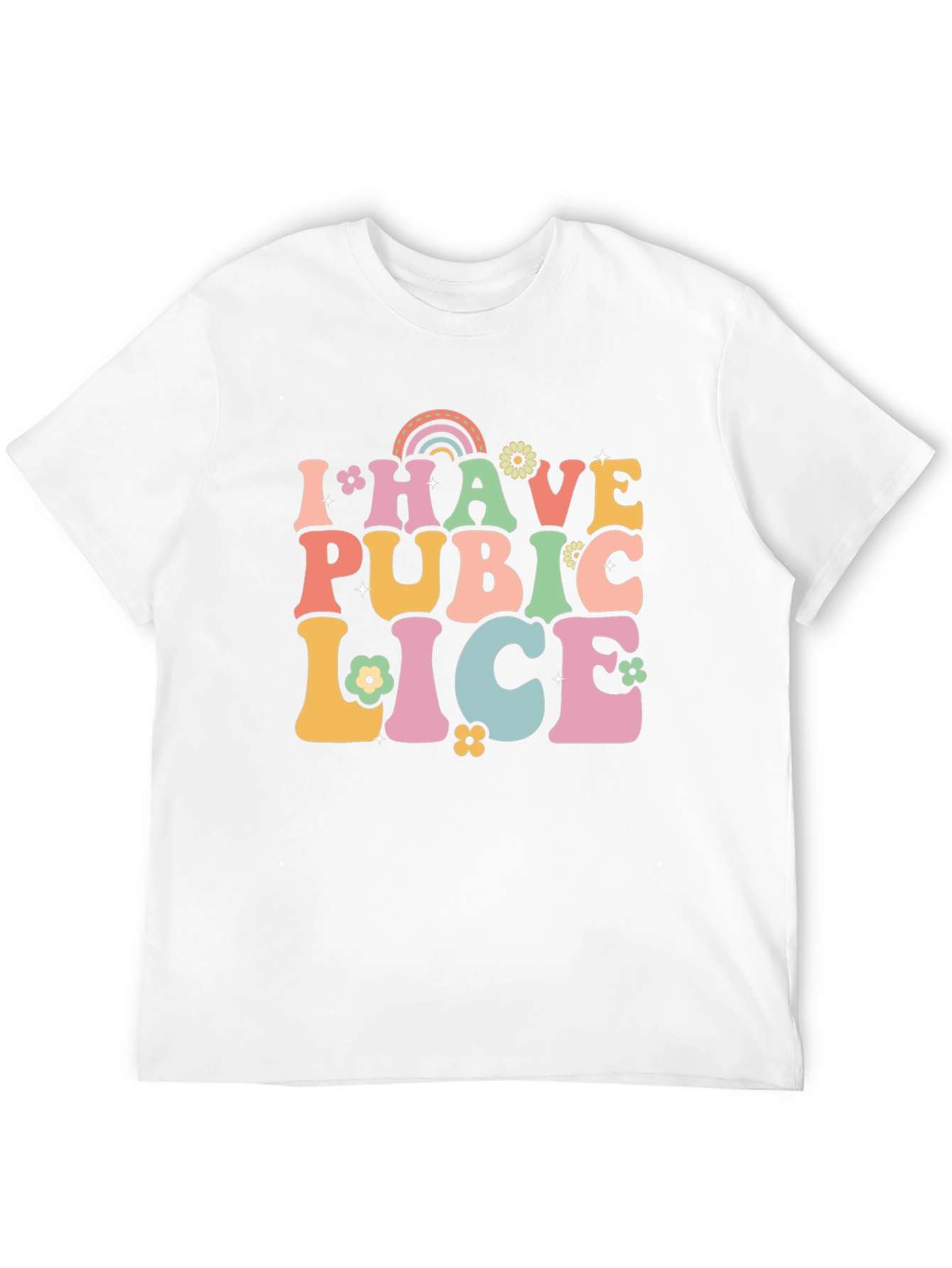 Black I Have Pubic Lice T-Shirt view 12