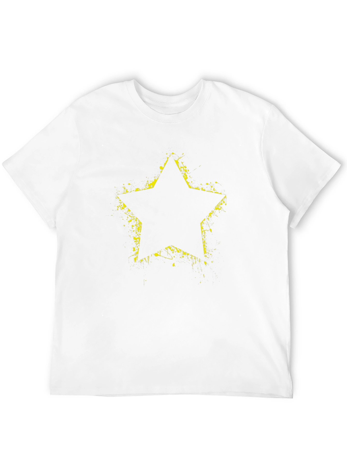 Black Grunge Star Graphic Black T-Shirt view 12