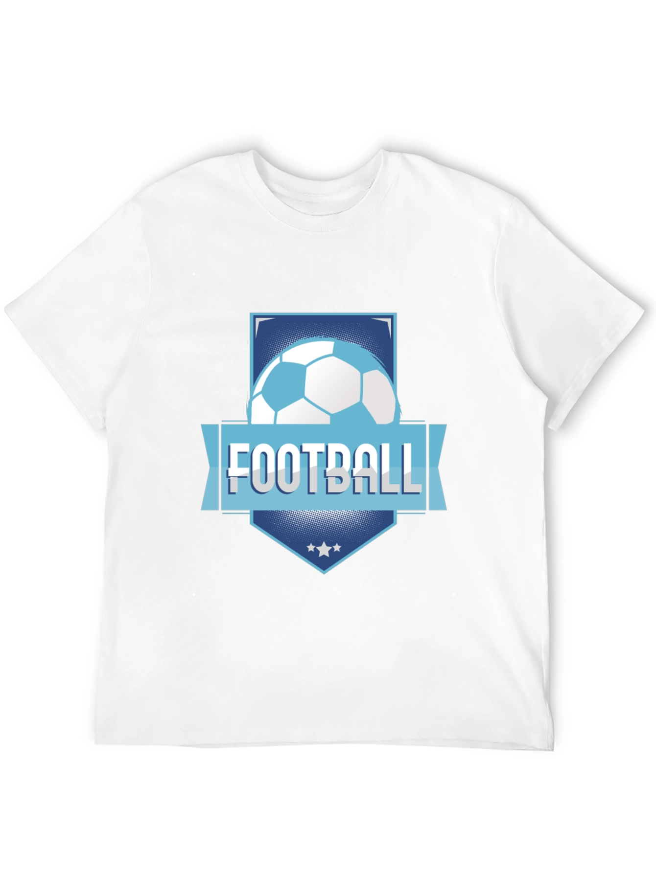 Black Football Graphic Tee - Black Cotton Blend view 12