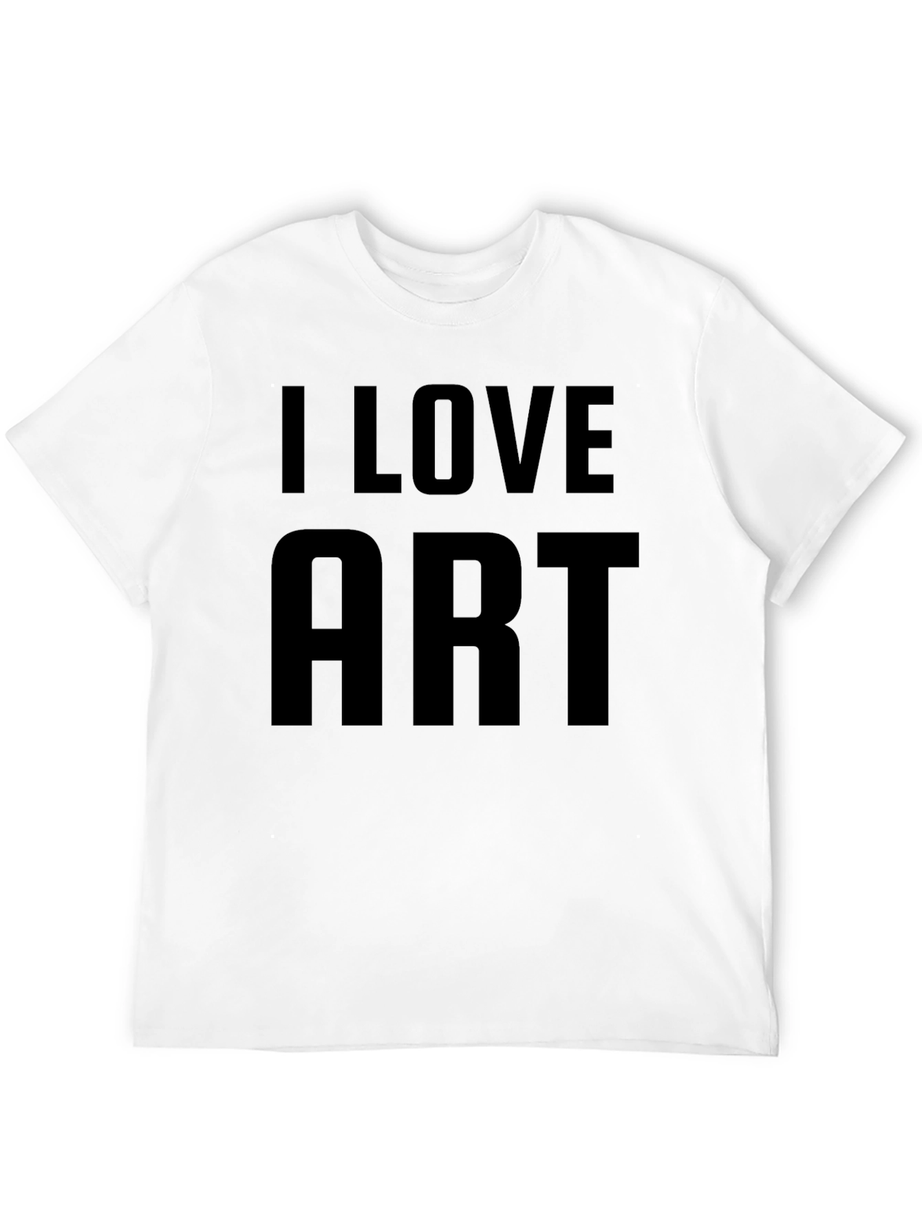 Black I Love Art Graphic T-Shirt view 12