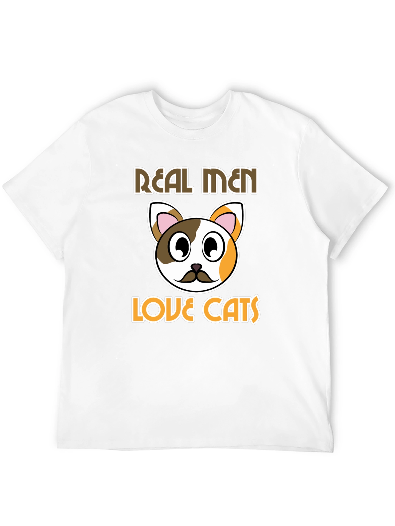 Black Real Men Love Cats T-Shirt - Novelty Graphic Tee view 12