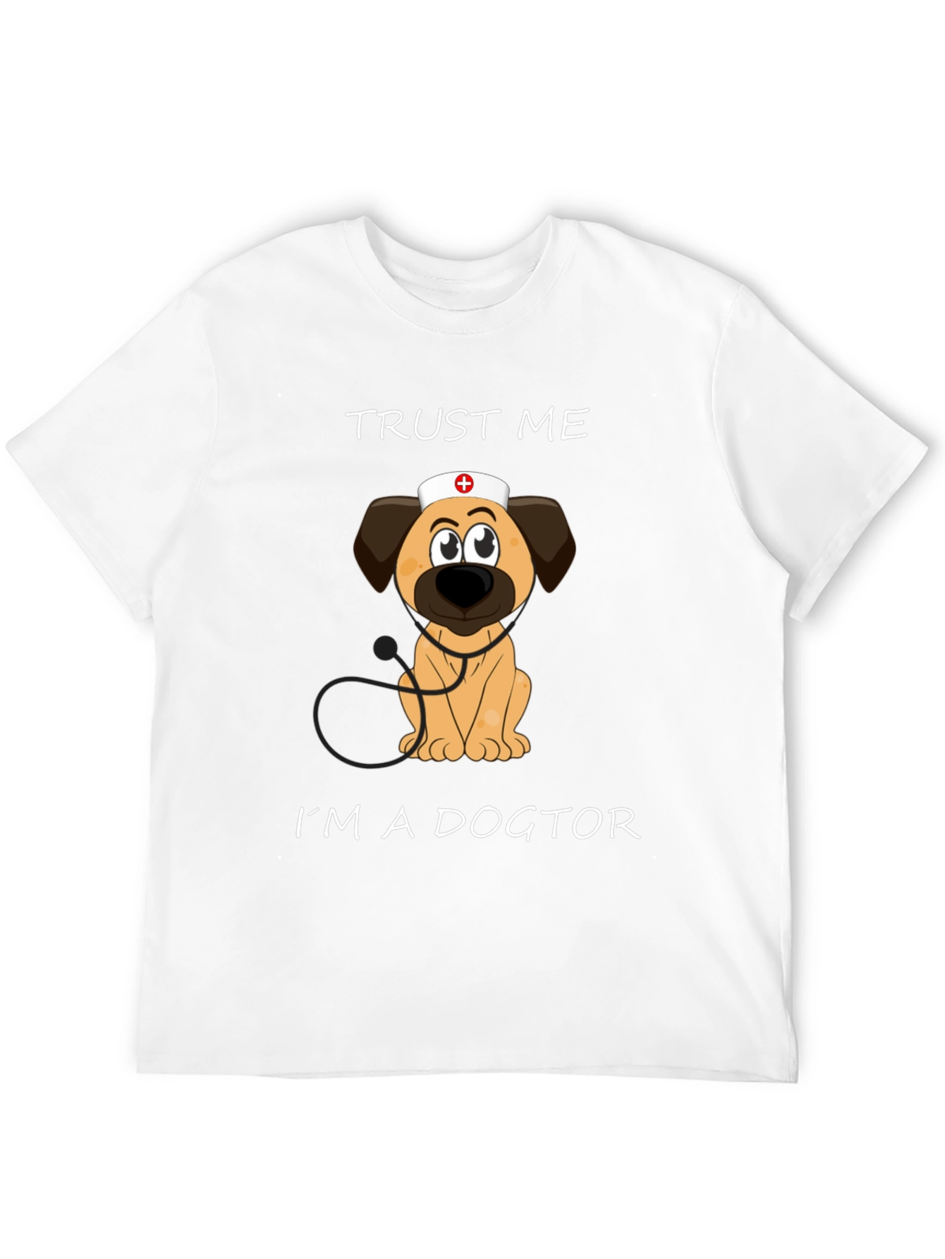 Black Trust Me I'm A Dogtor T-Shirt view 12