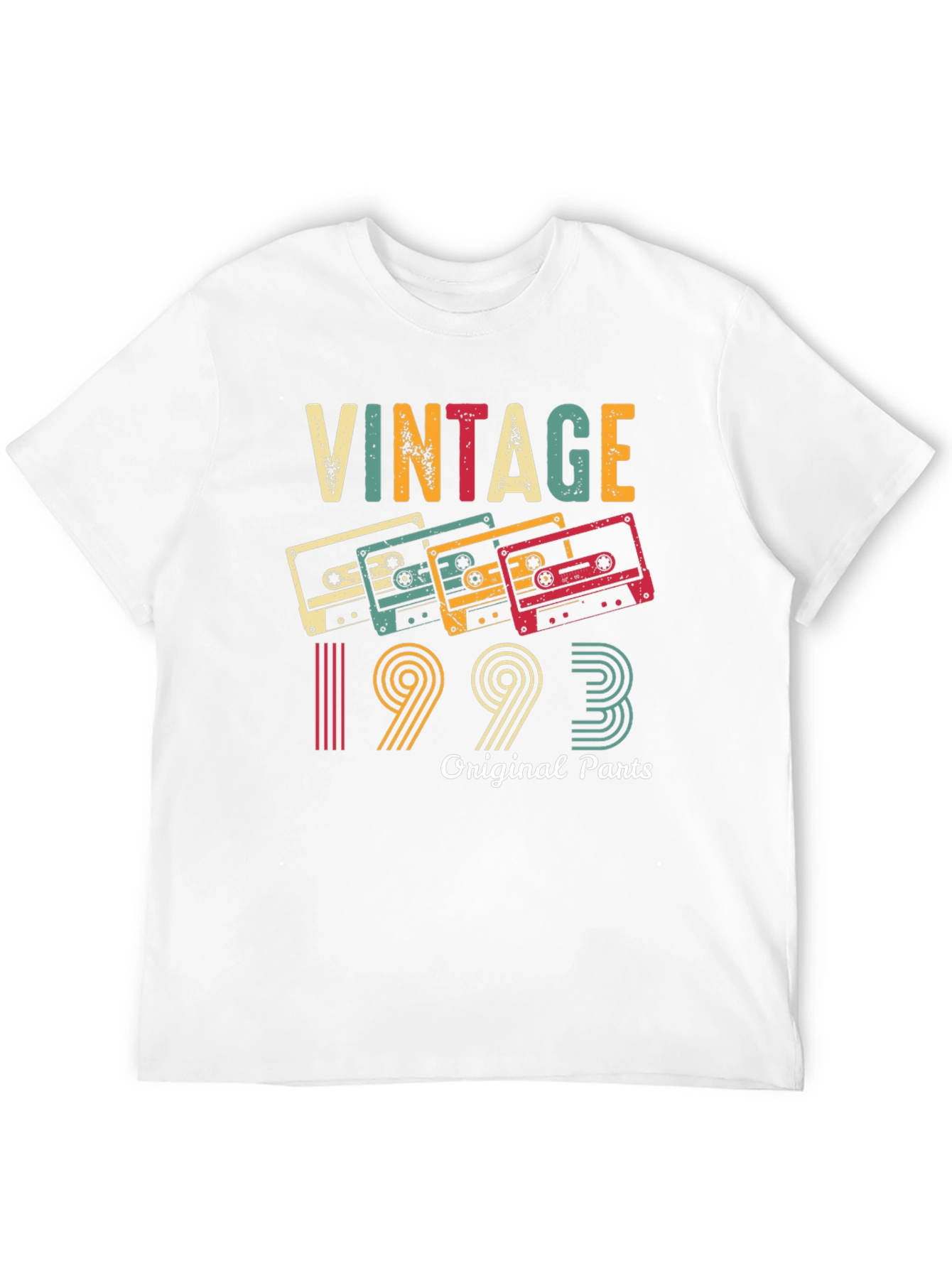 Black Vintage 1993 Original Parts Cassette Tape Graphic Tee view 12