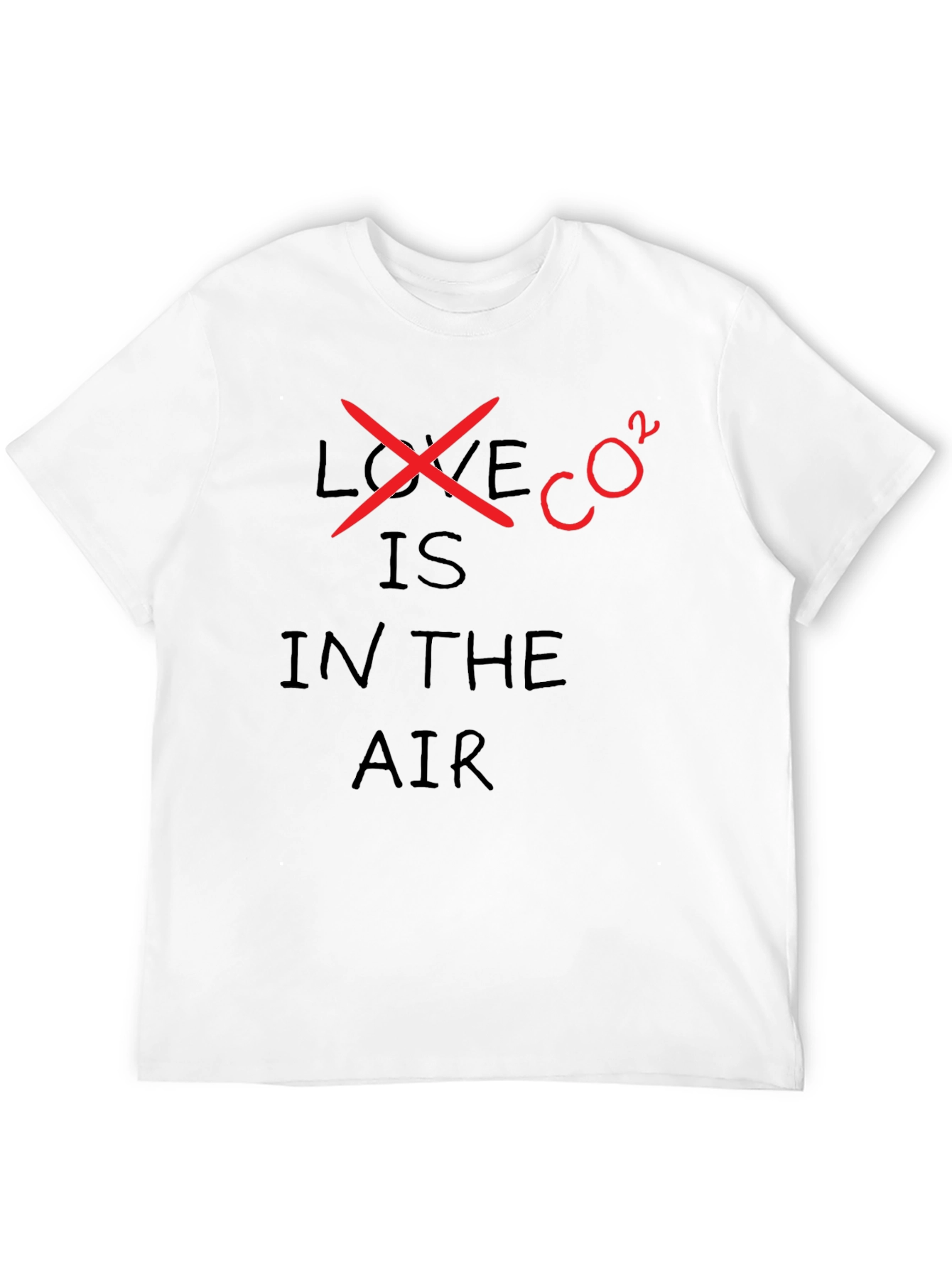 Black Love is CO2 in the Air T-Shirt - Environmental Tee view 12