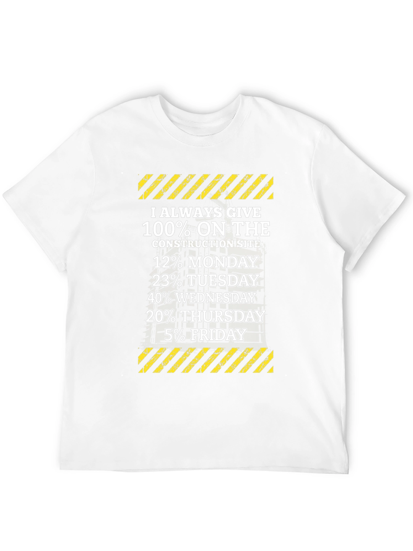 Black Construction Worker Humor T-Shirt view 12