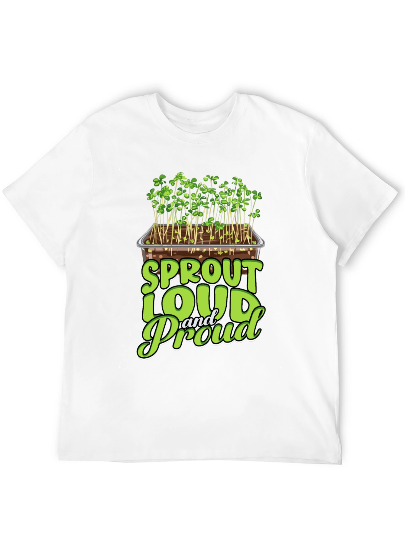 Black Sprout Loud and Proud Graphic T-Shirt view 12