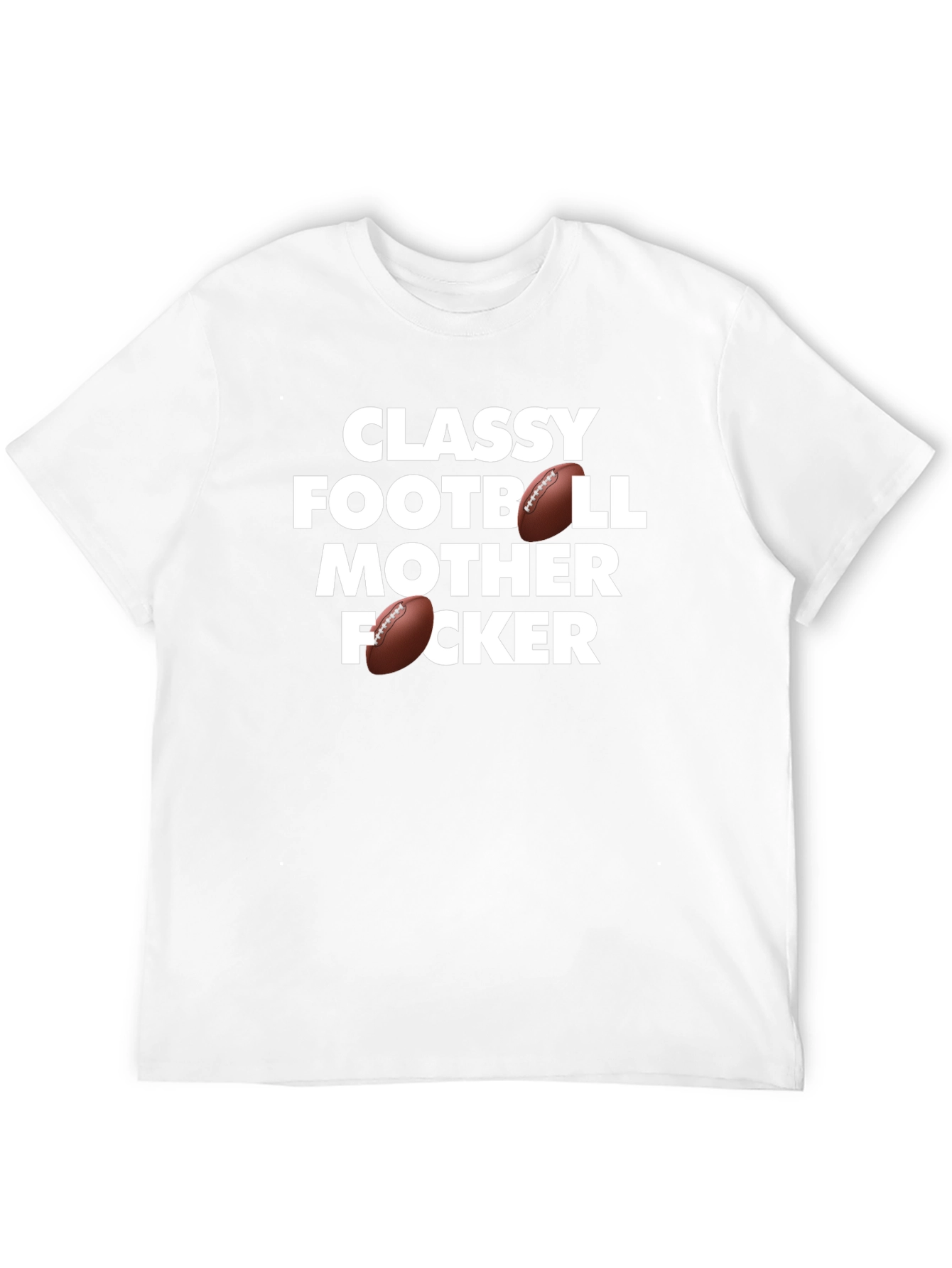 Black Classy Football Mother F'er T-Shirt view 12