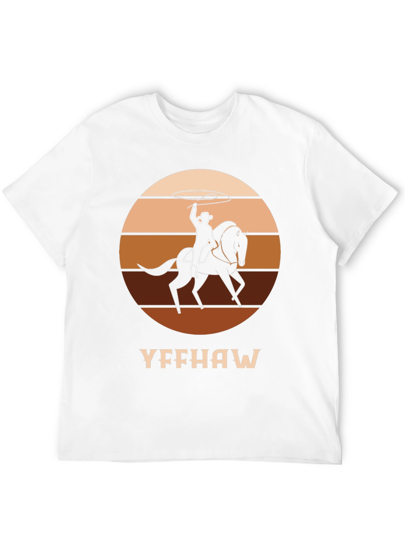 Black Yeehaw Cowboy Horse T-Shirt - Western Style Tee view 12