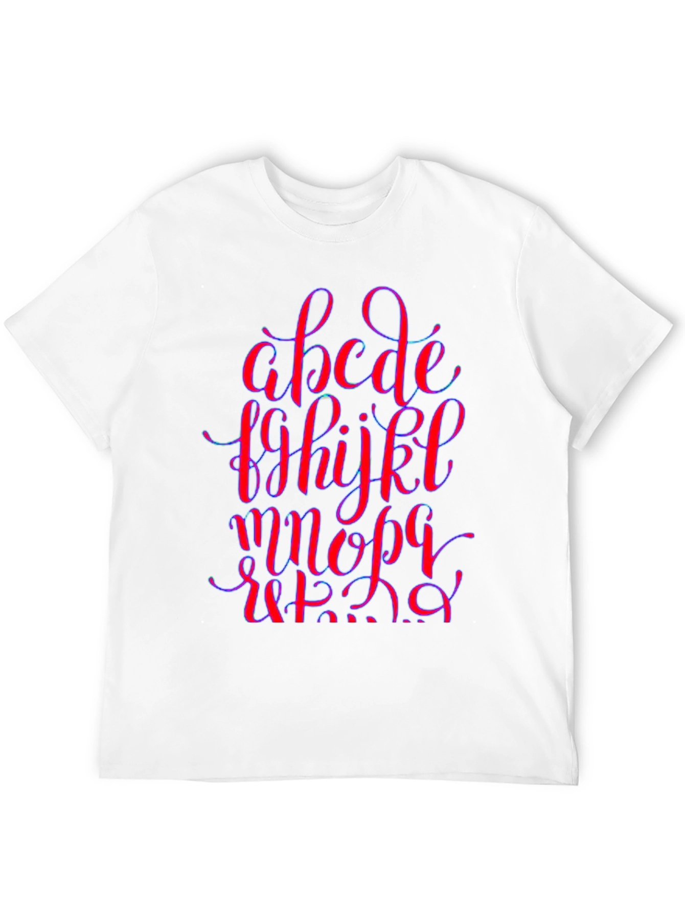 Black Alphabet Graphic Print Black Crew Neck T-Shirt view 12