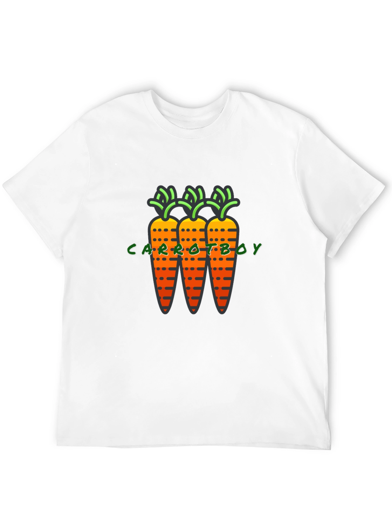 Black Carrot Boy Graphic T-Shirt - Quirky & Fun view 12