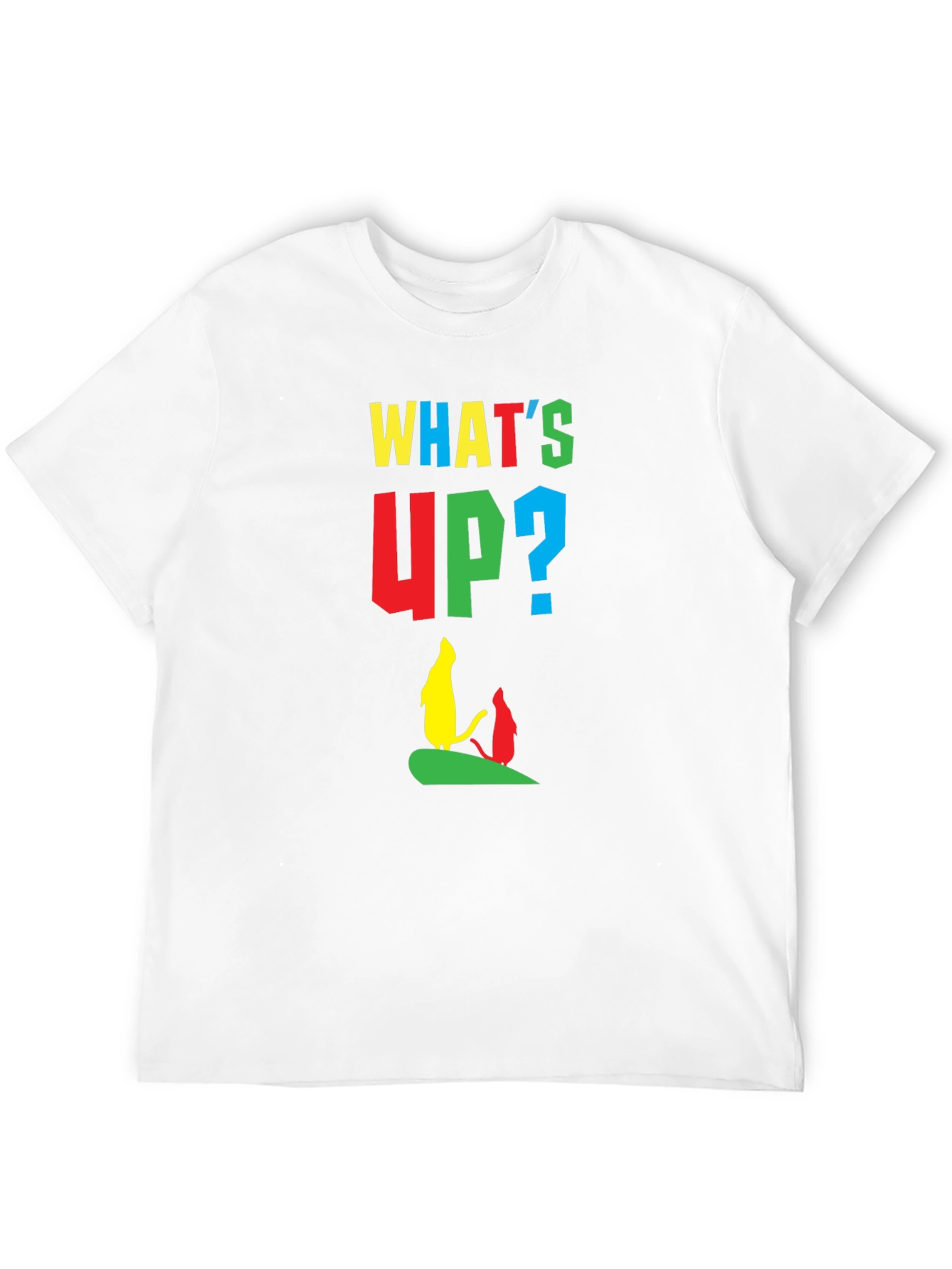 Black Whimsical Cartoon Graphic Tee - What's Up? view 12