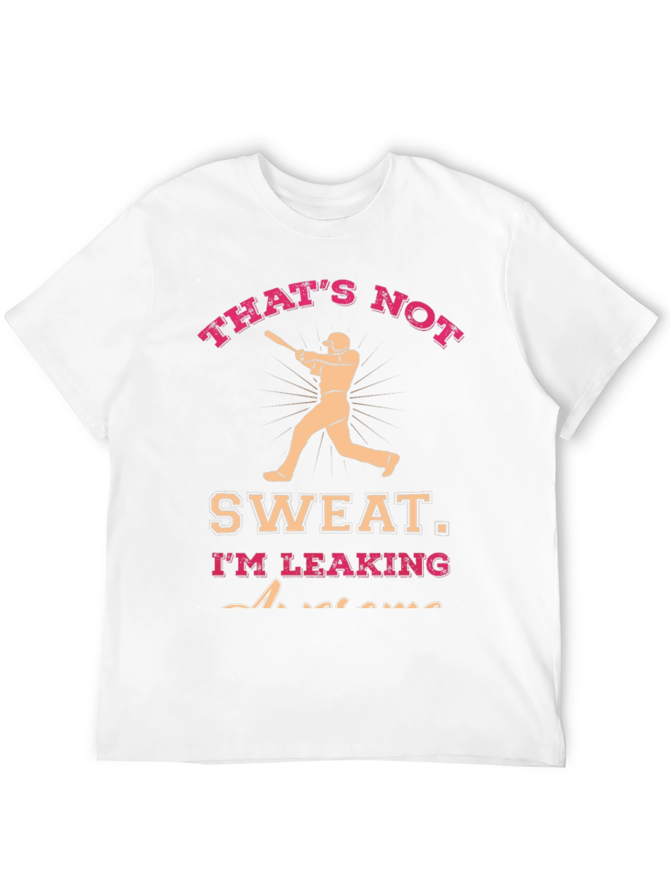 Black Funny Baseball T-Shirt - "That's Not Sweat" view 12