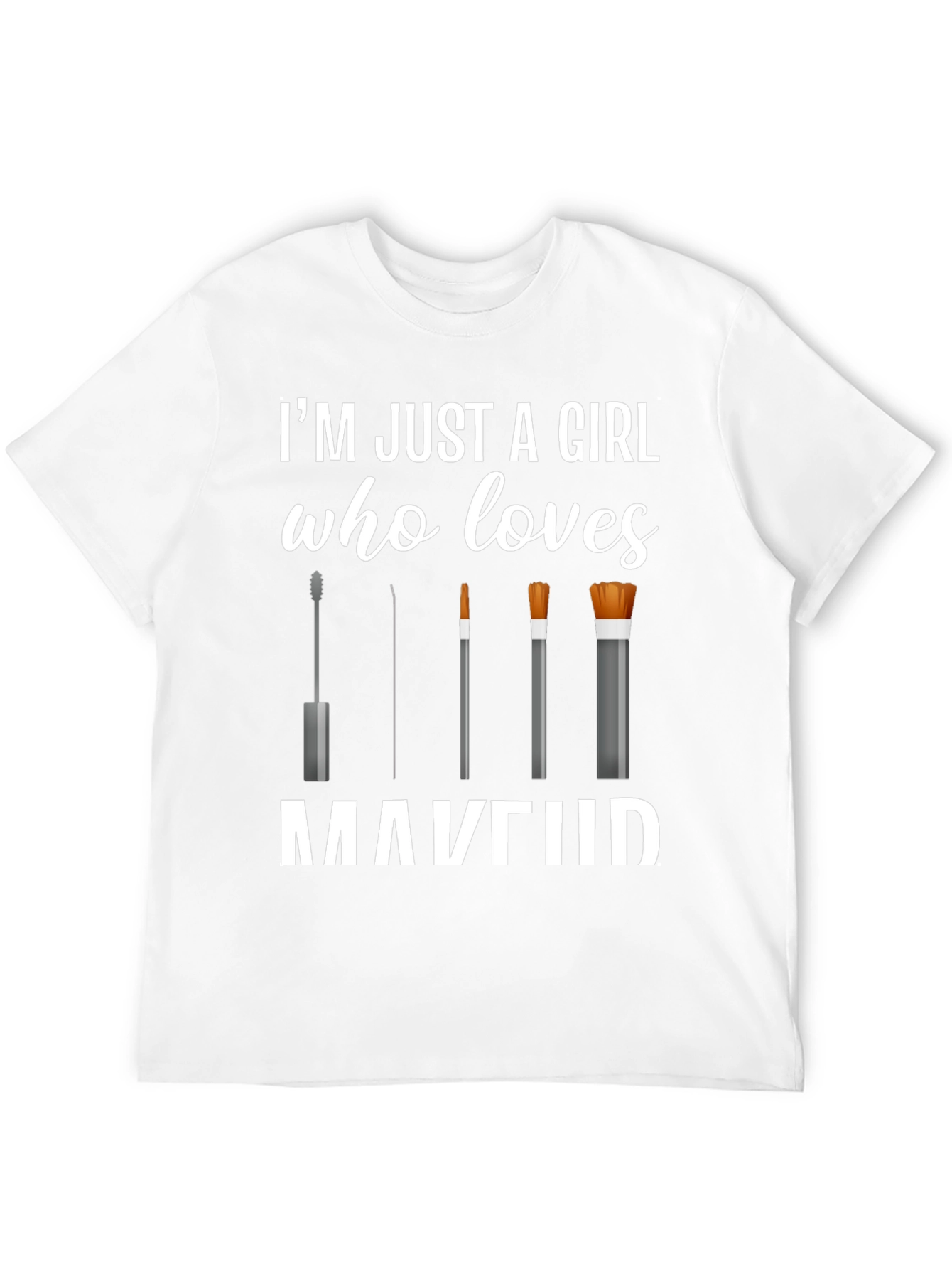 Black Makeup Lover T-Shirt - Just a Girl Who Loves Makeup view 12