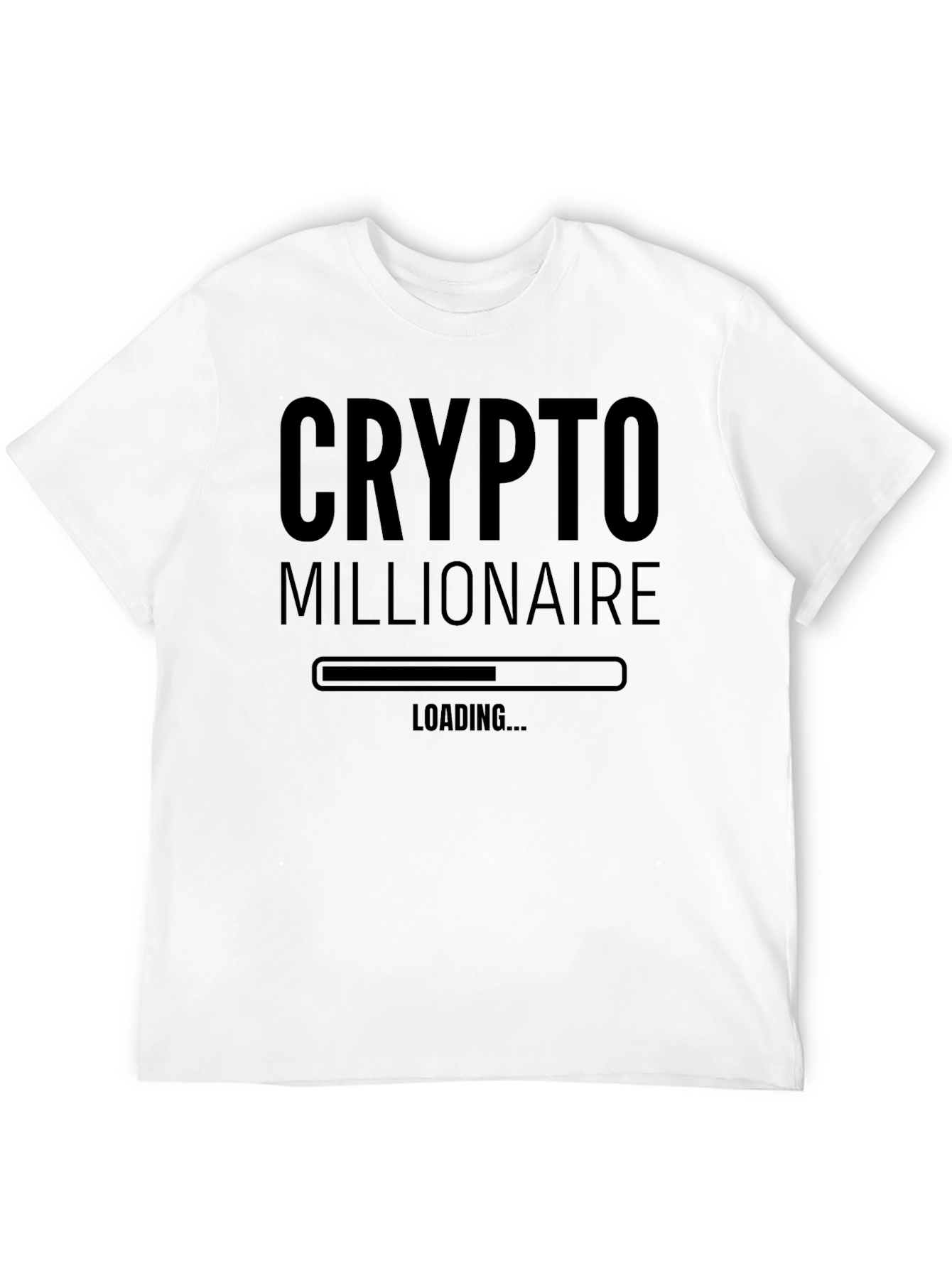 Black Crypto Millionaire Loading T-Shirt view 12