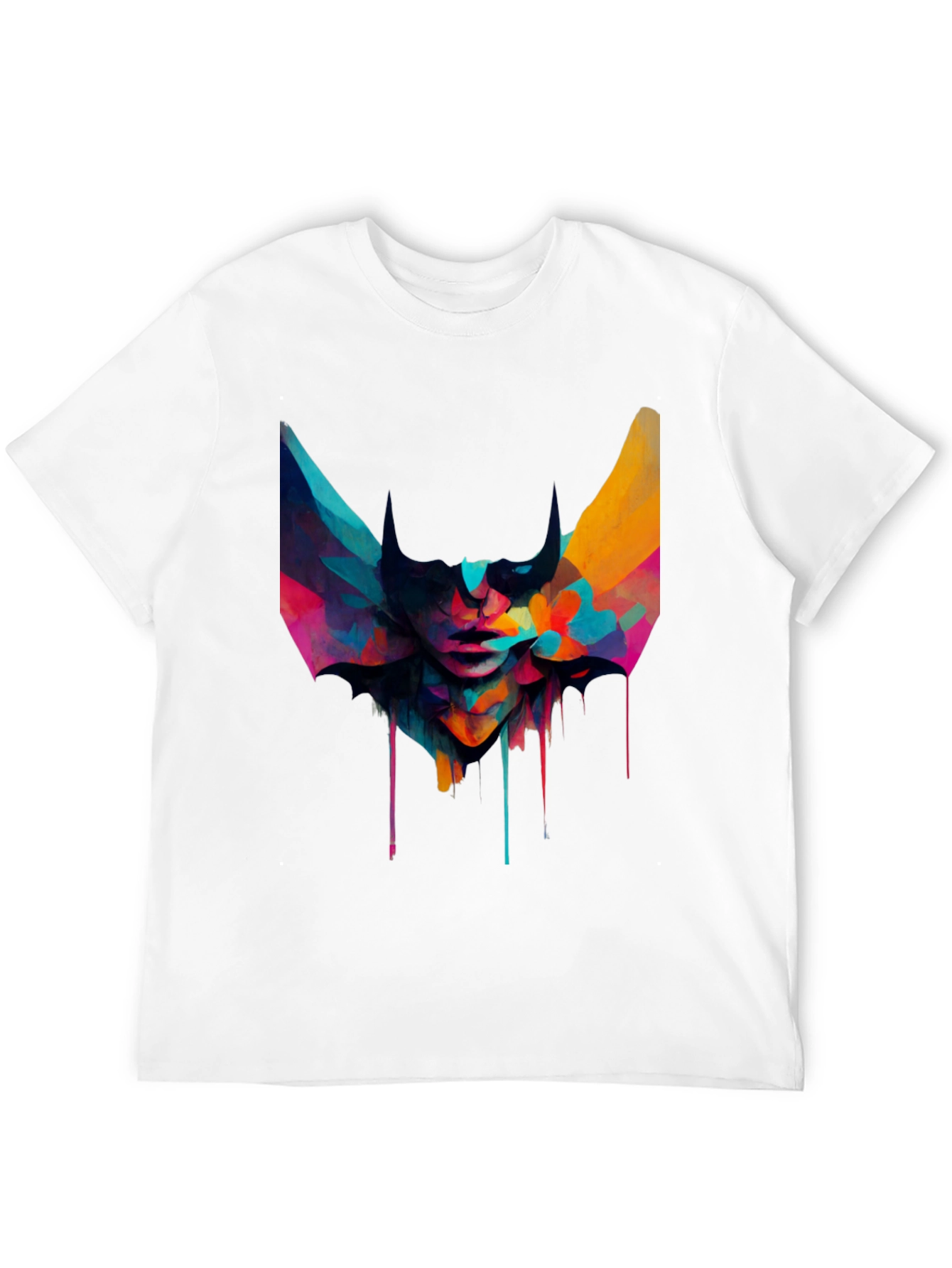 Black Abstract Art Graphic Tee - Modern Unisex T-Shirt view 12