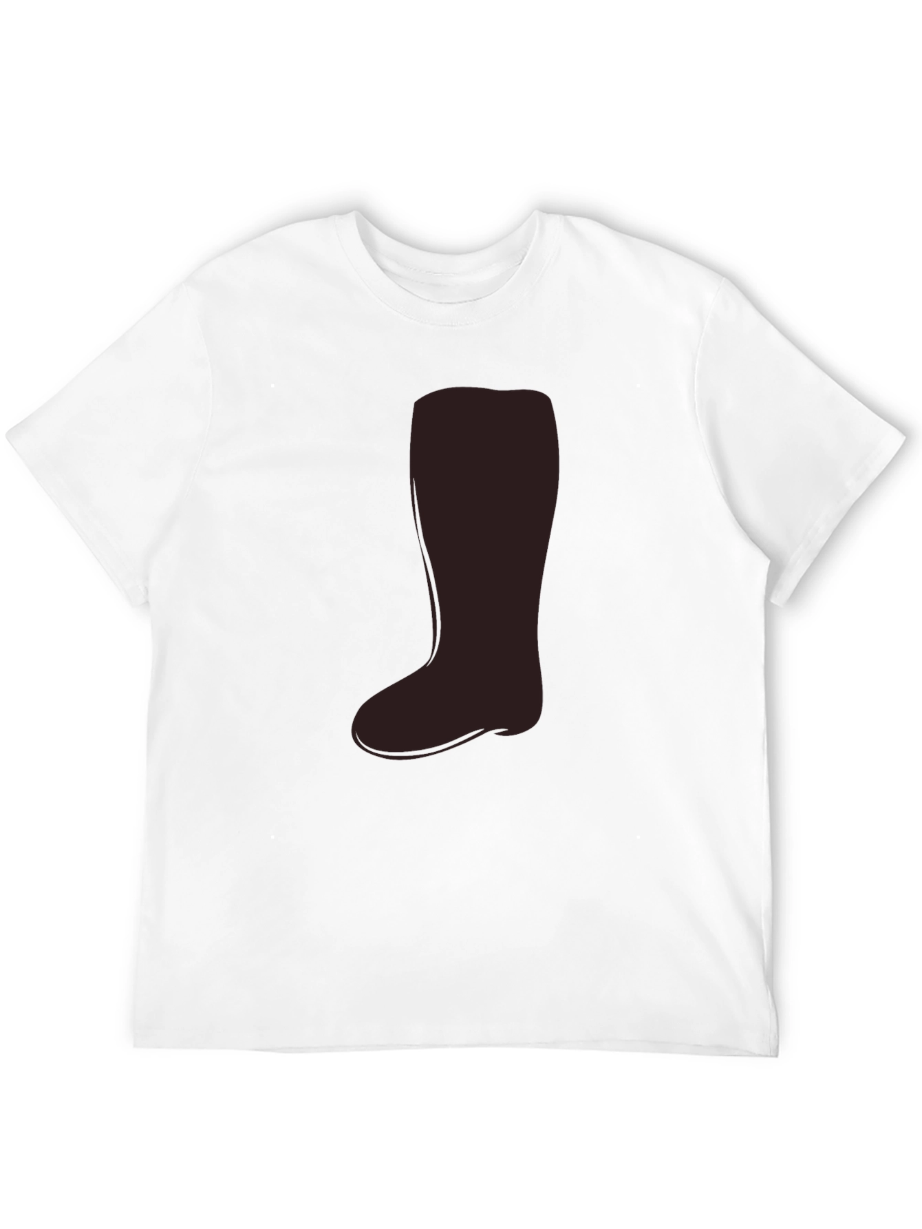 Black Novelty Boot Graphic T-Shirt - Casual Wear view 12
