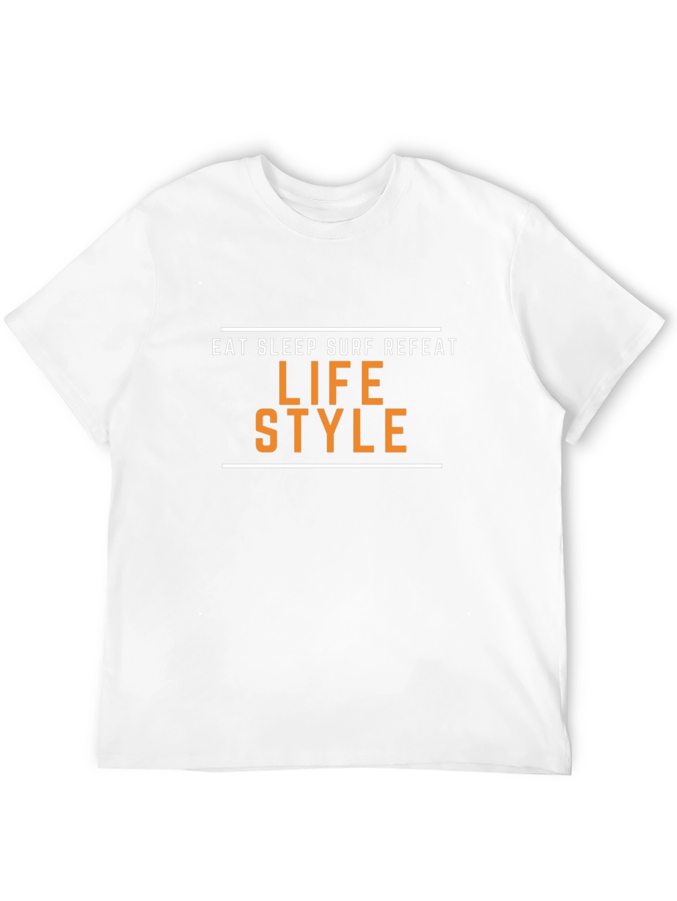 Black Eat Sleep Surf Repeat Lifestyle T-Shirt view 12