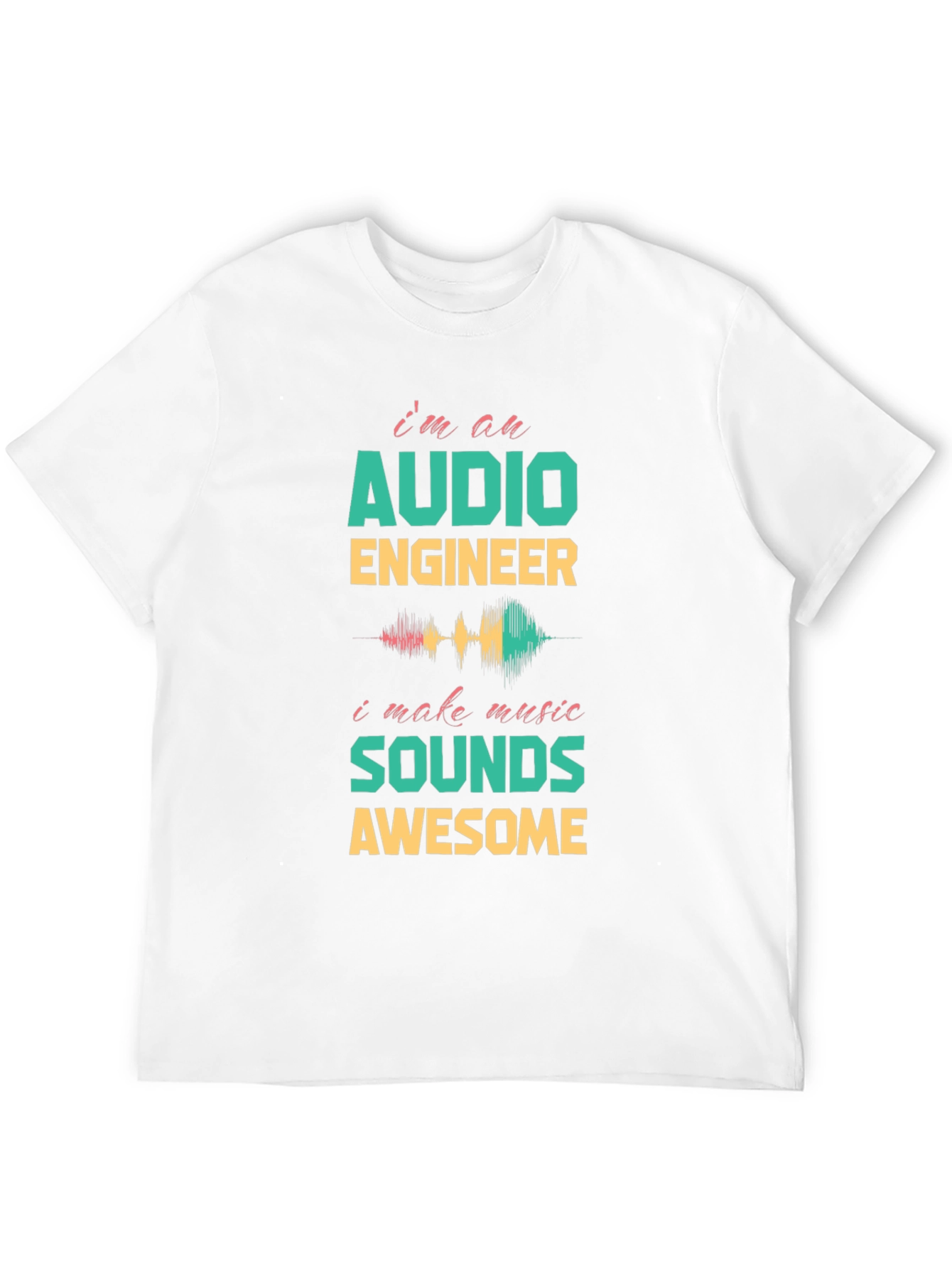 Black Audio Engineer Music Lover T-Shirt view 12