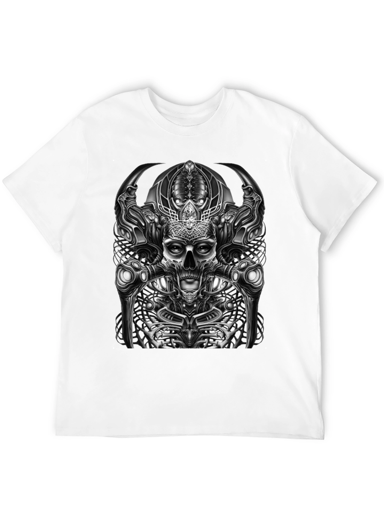Black Skull Graphic T-Shirt - Dark & Edgy Style view 12